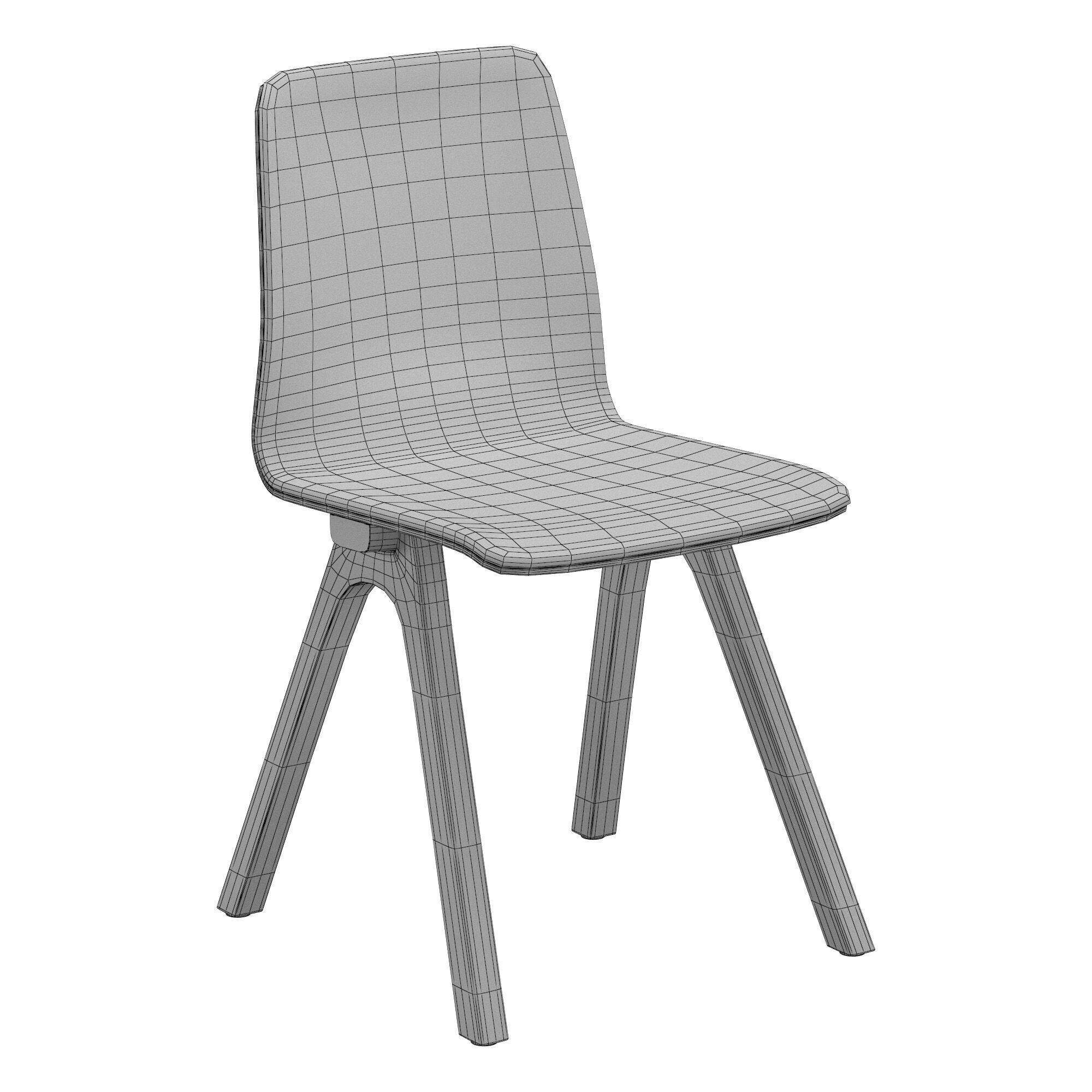 Chevron chair Dasras 3D model_6