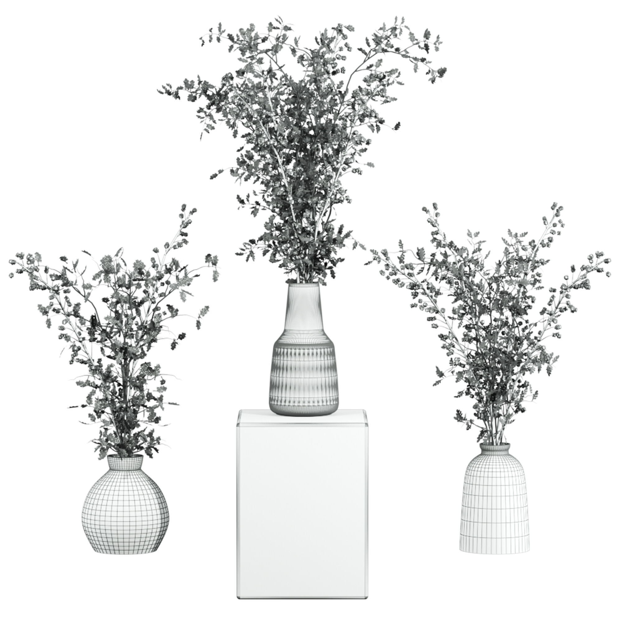 bouquet set 3D model_3