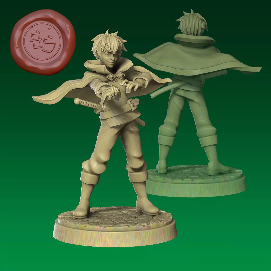 Kazuma Saito - Konosuba - 32mm Miniature 3D print model