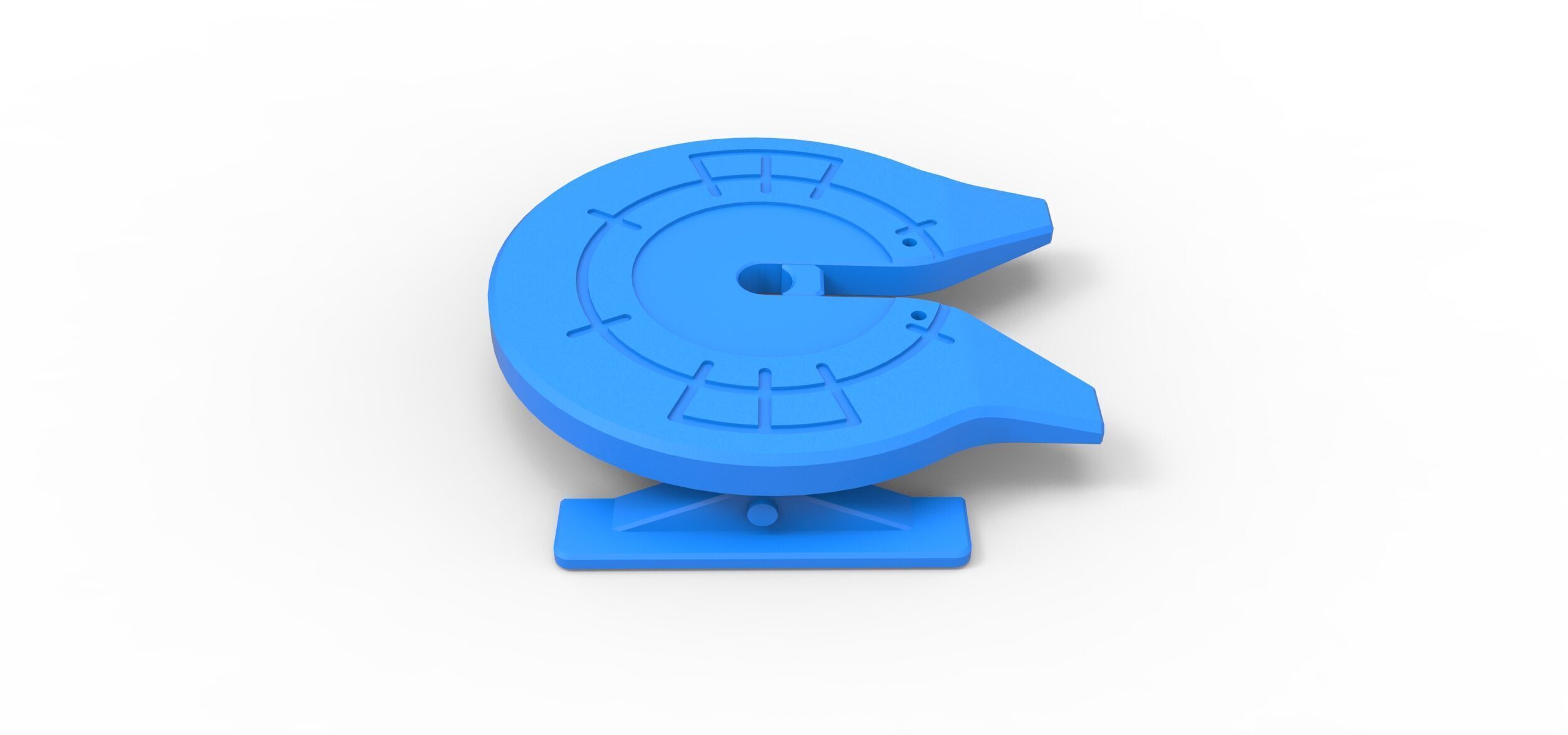 Fifth wheel of Semi truck Scale 1 to 25 3D print model_4