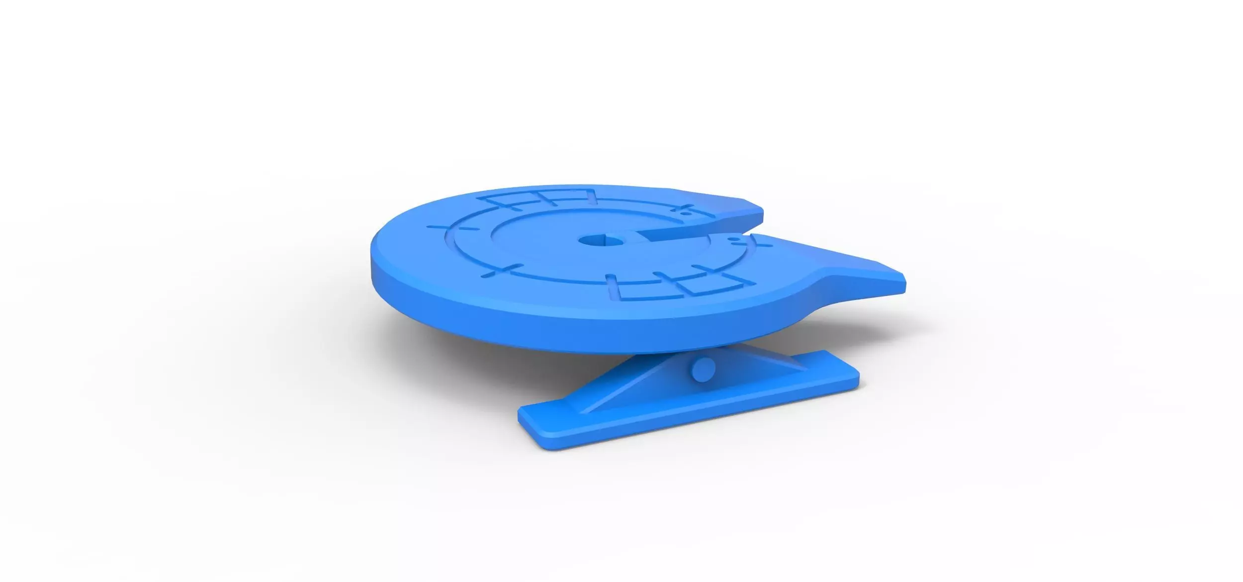 Fifth wheel of Semi truck Scale 1 to 25 3D print model_0