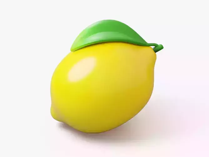 Lemon Fruit Stylized 3D model