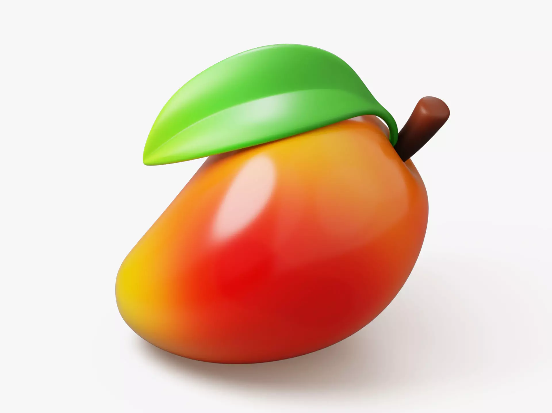 Mango Fruit Stylized 3D model_0
