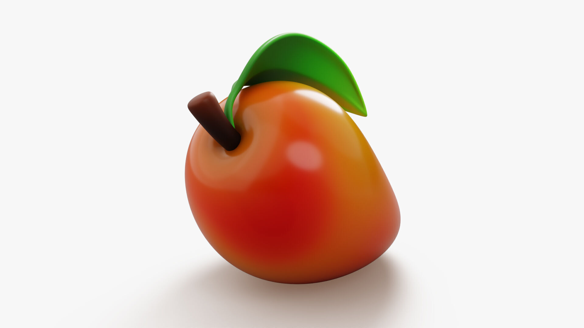 Mango Fruit Stylized 3D model_5