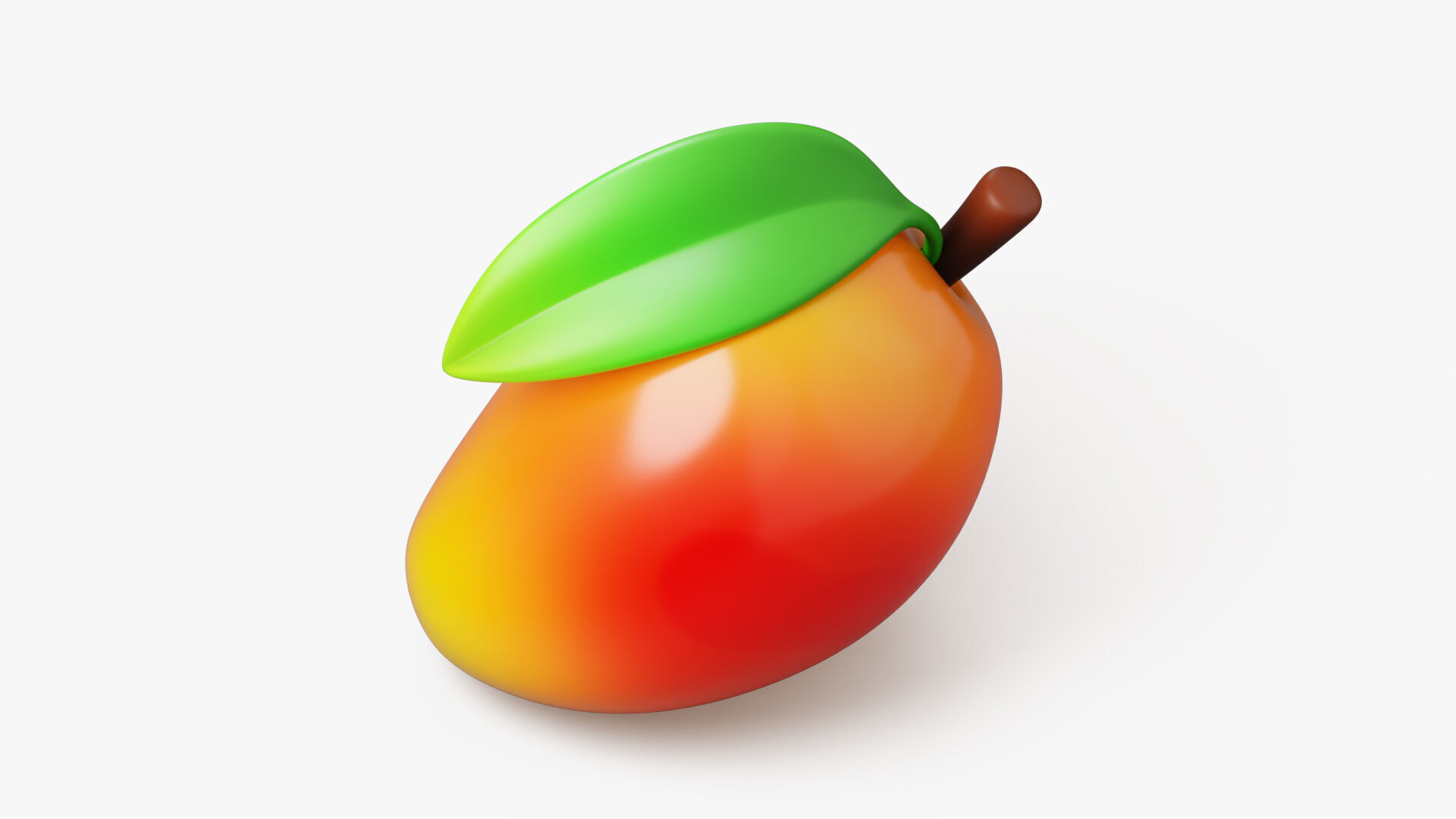 Mango Fruit Stylized 3D model_3