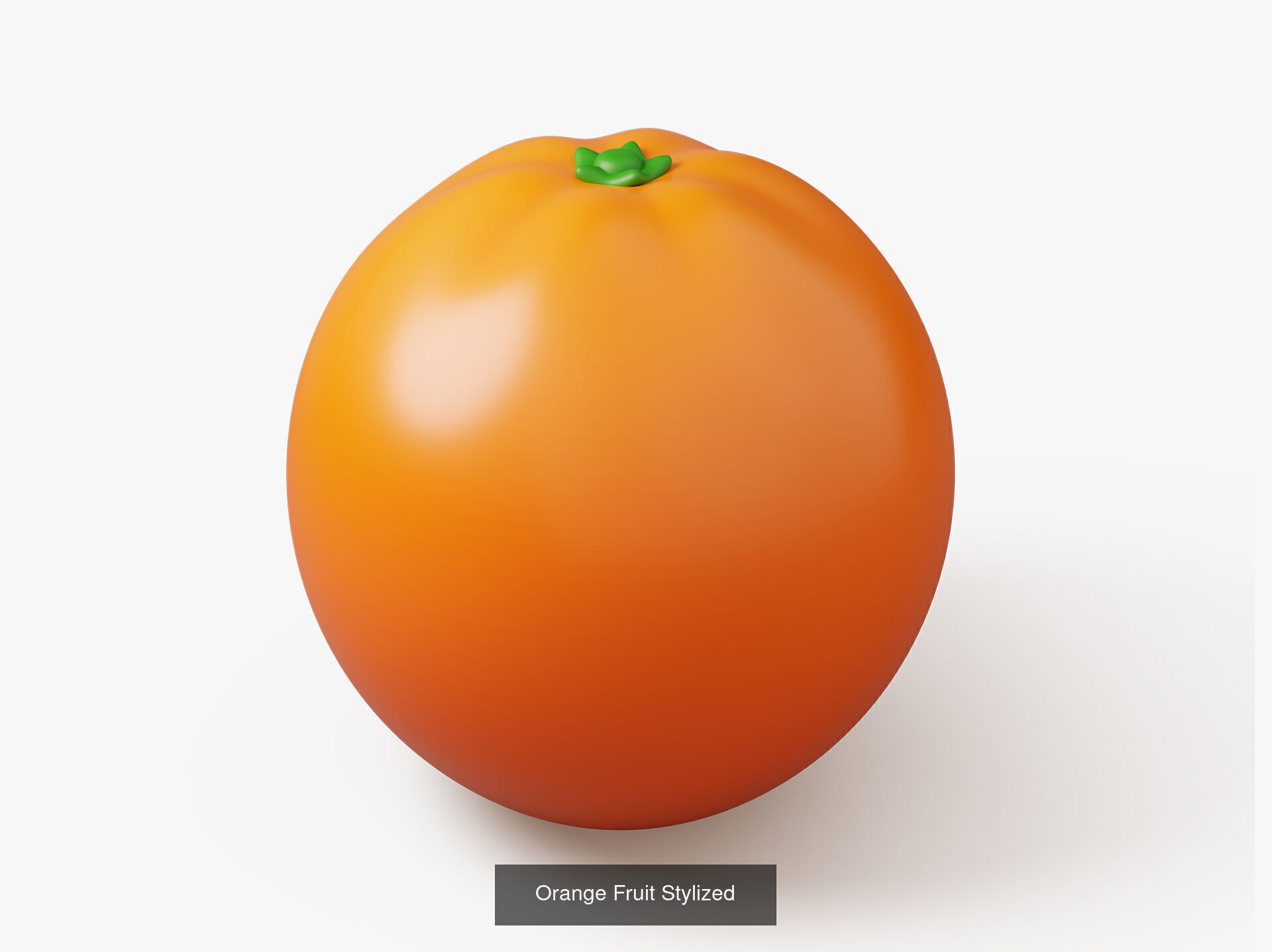 Set of Stylized Colorful Fruits 3D Model Collection_7