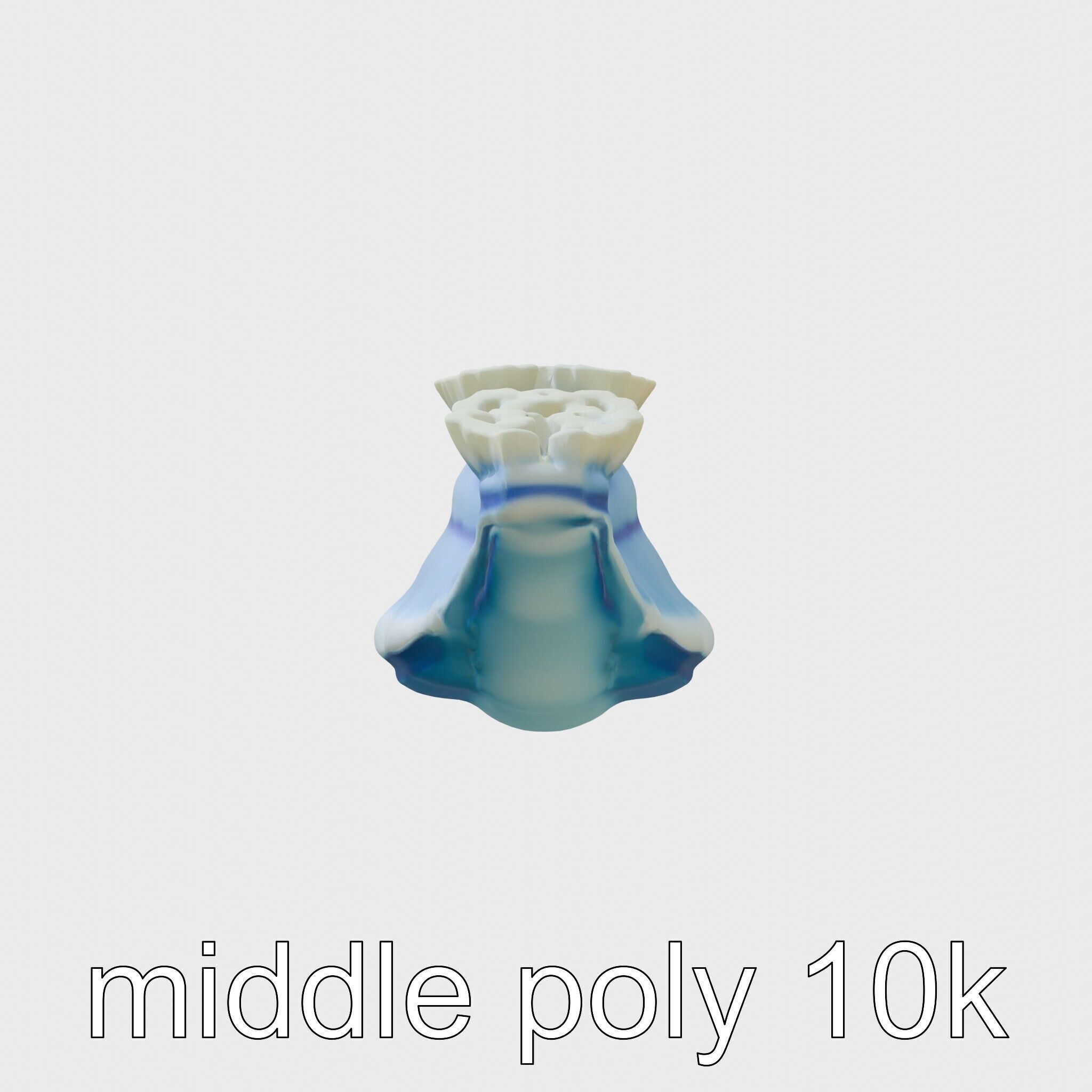 Electric Blue Nudibranch Sea Creature Model Low-poly 3D model_20