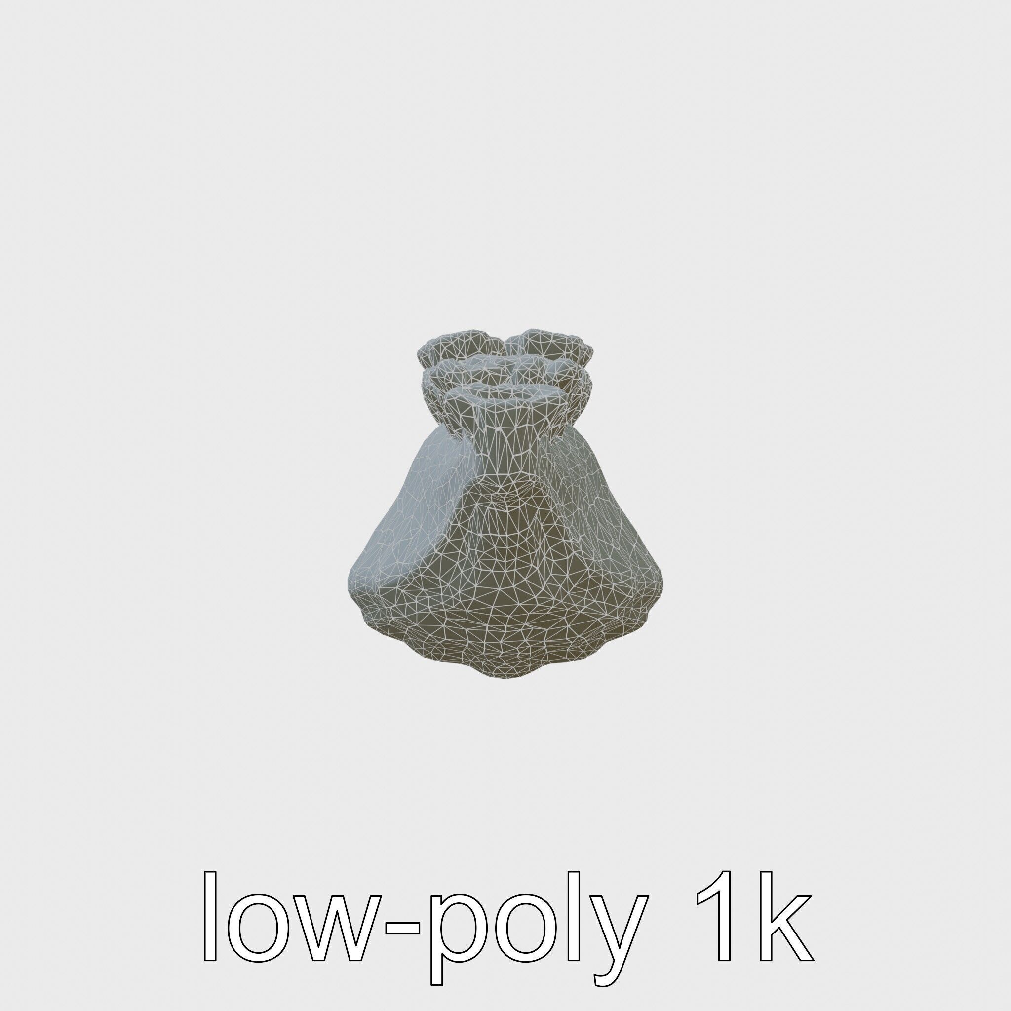 Electric Blue Nudibranch Sea Creature Model Low-poly 3D model_16