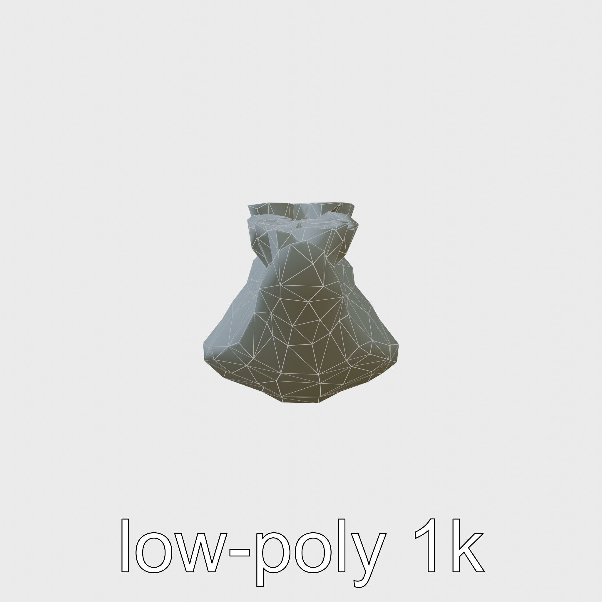 Electric Blue Nudibranch Sea Creature Model Low-poly 3D model_7