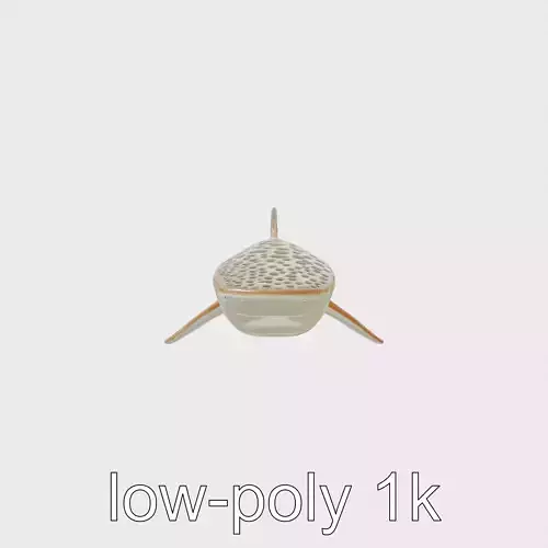 Leopard Shark with Spotted Skin 3D Model Low-poly 3D model
