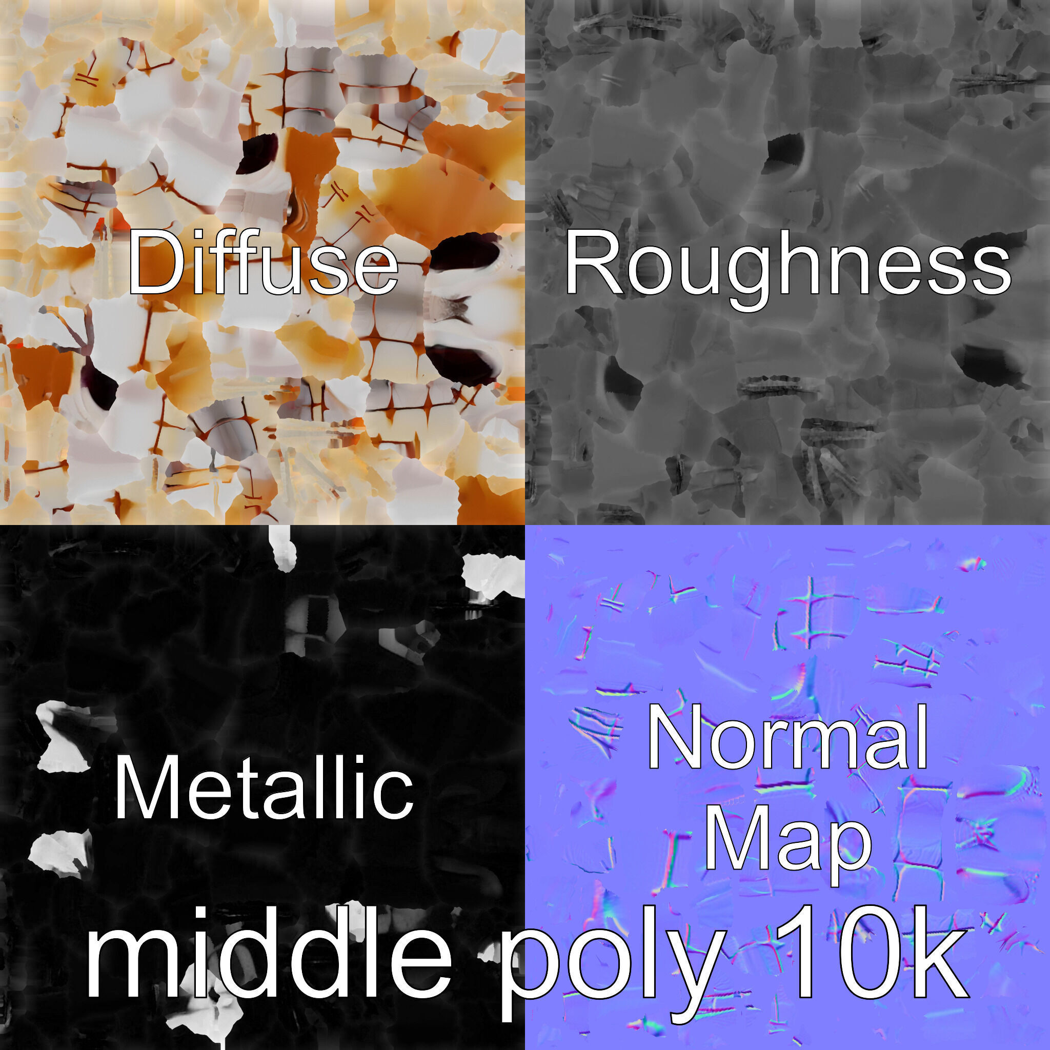 Bioluminescent Comb Jelly 3D Model with Cilia Details Low-poly 3D model_28