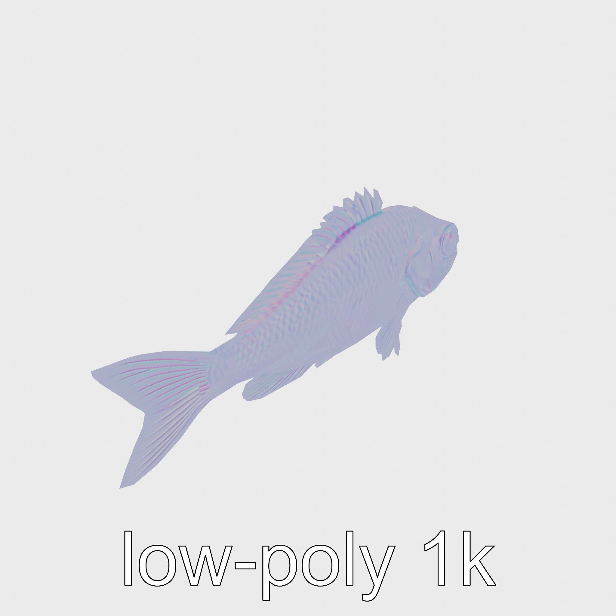 Lanternfish Bioluminescent Photophores Detailed Model Low-poly 3D model_17