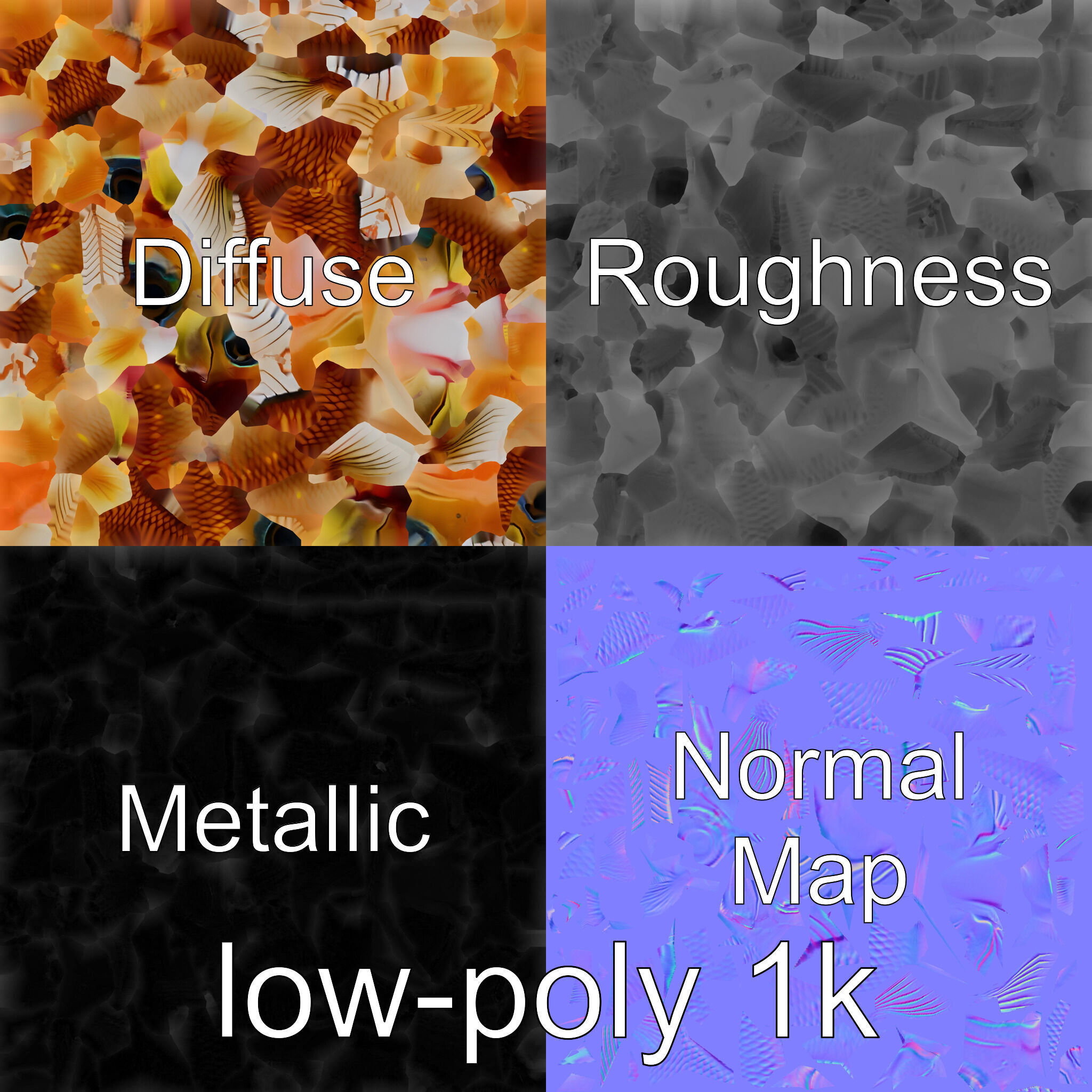 Lanternfish Bioluminescent Photophores Detailed Model Low-poly 3D model_1