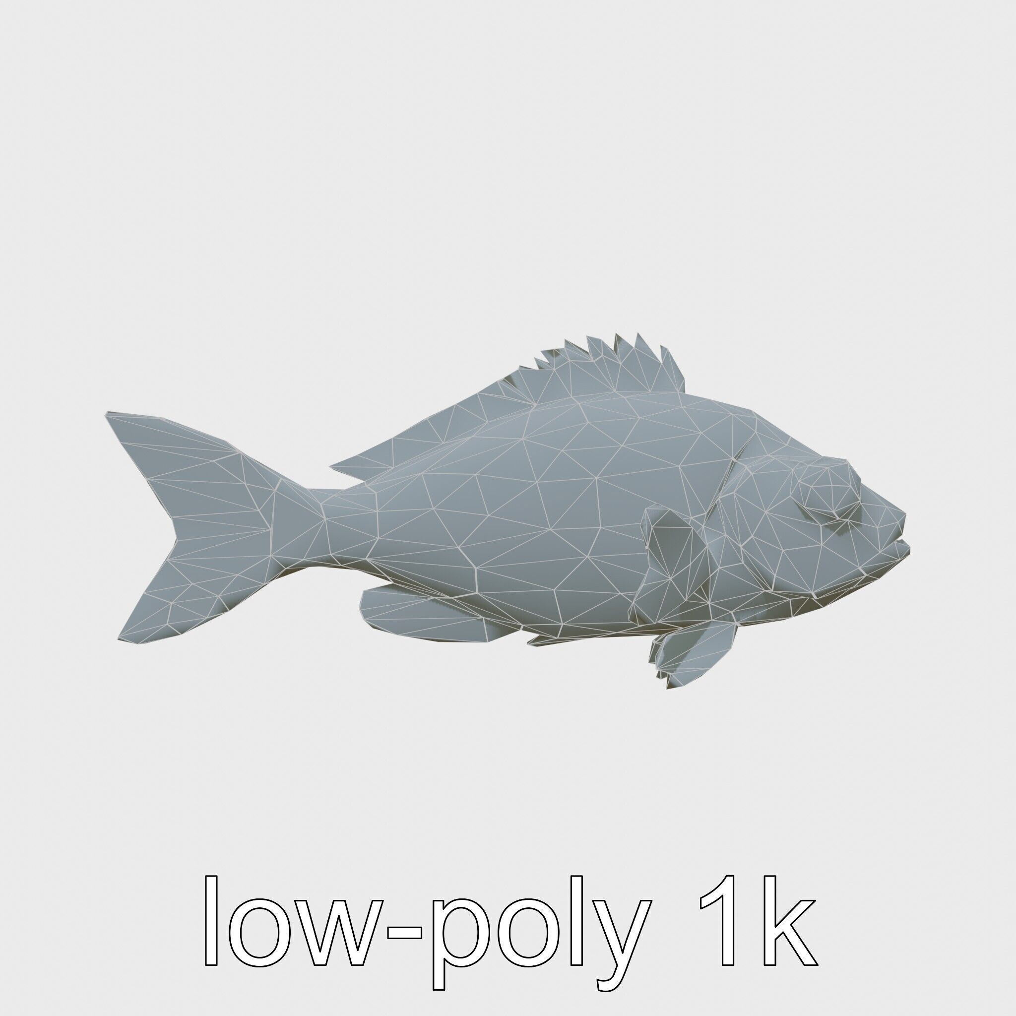 Lanternfish Bioluminescent Photophores Detailed Model Low-poly 3D model_13