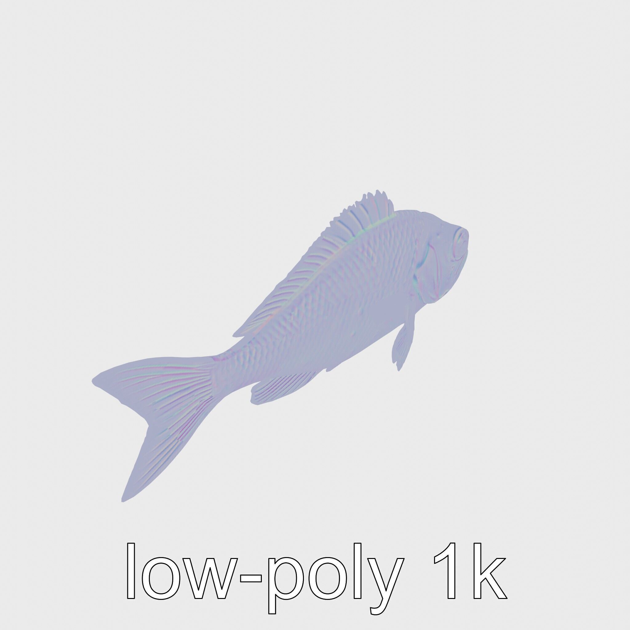 Lanternfish Bioluminescent Photophores Detailed Model Low-poly 3D model_19