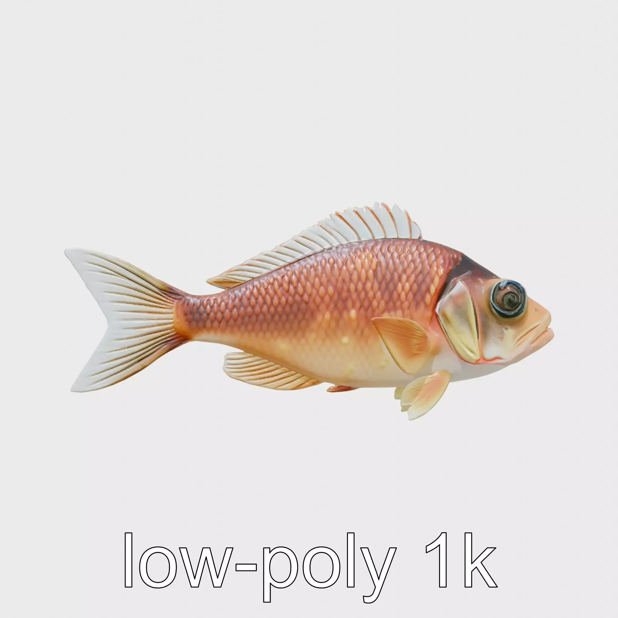 Lanternfish Bioluminescent Photophores Detailed Model Low-poly 3D model_0