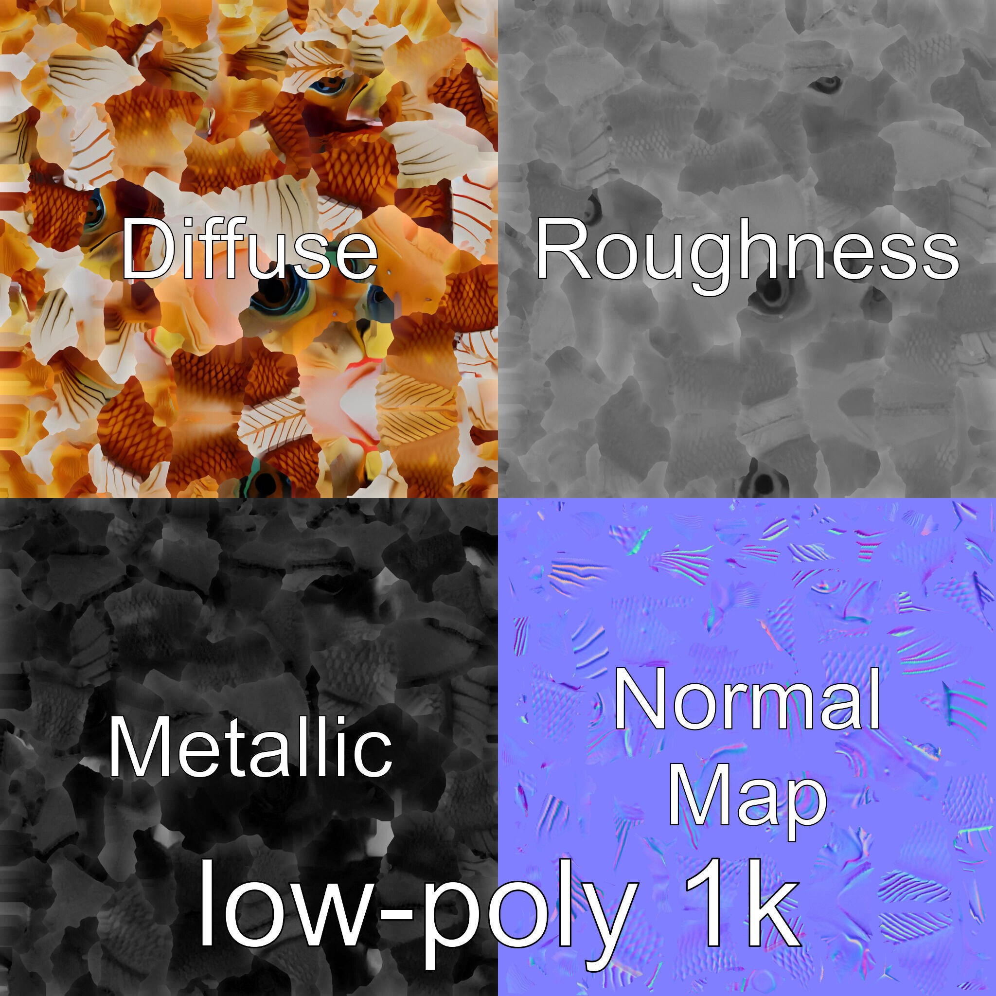 Lanternfish Bioluminescent Photophores Detailed Model Low-poly 3D model_29