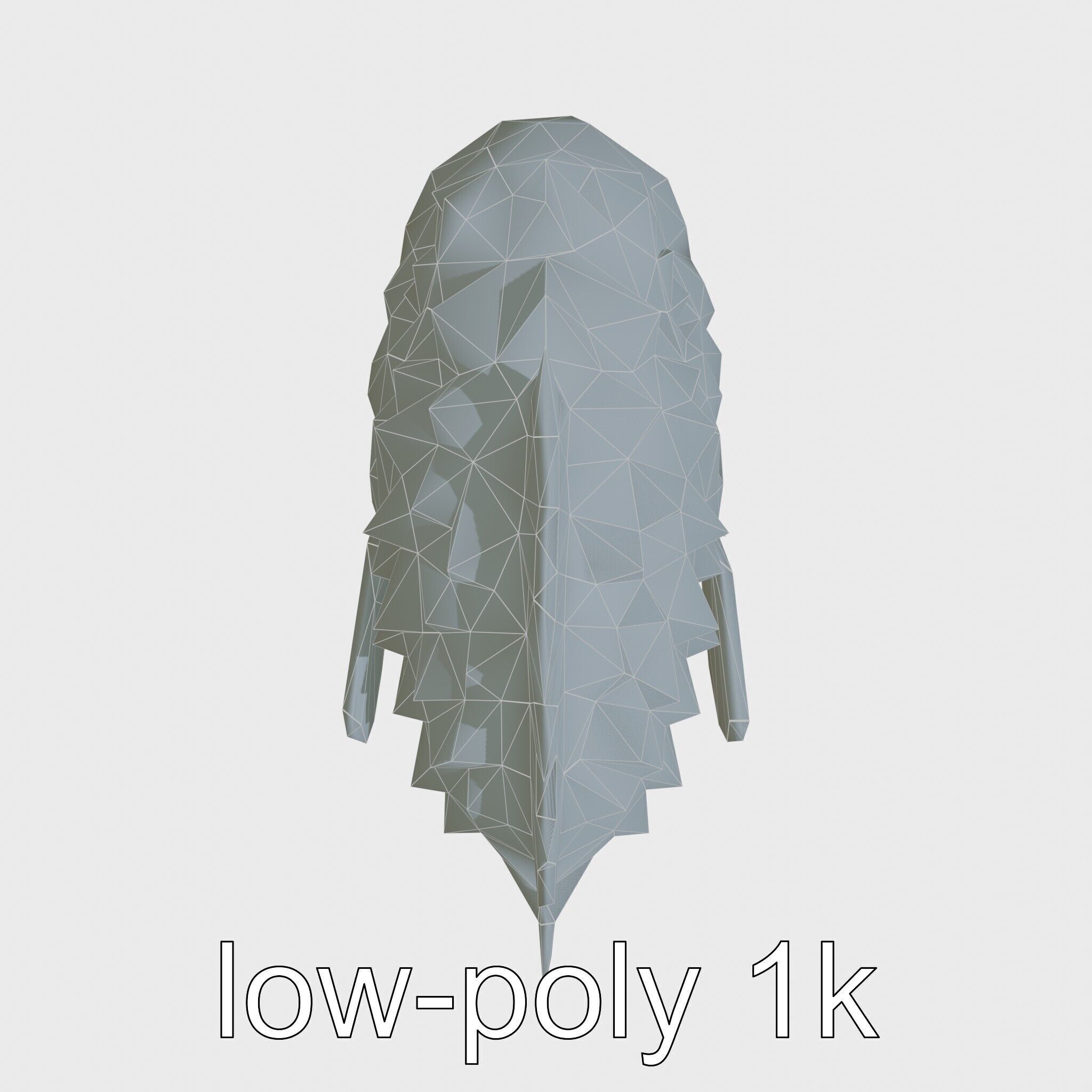 Pinecone Fish Model with Glowing Mouth and Armored Scales Low-poly 3D model_13