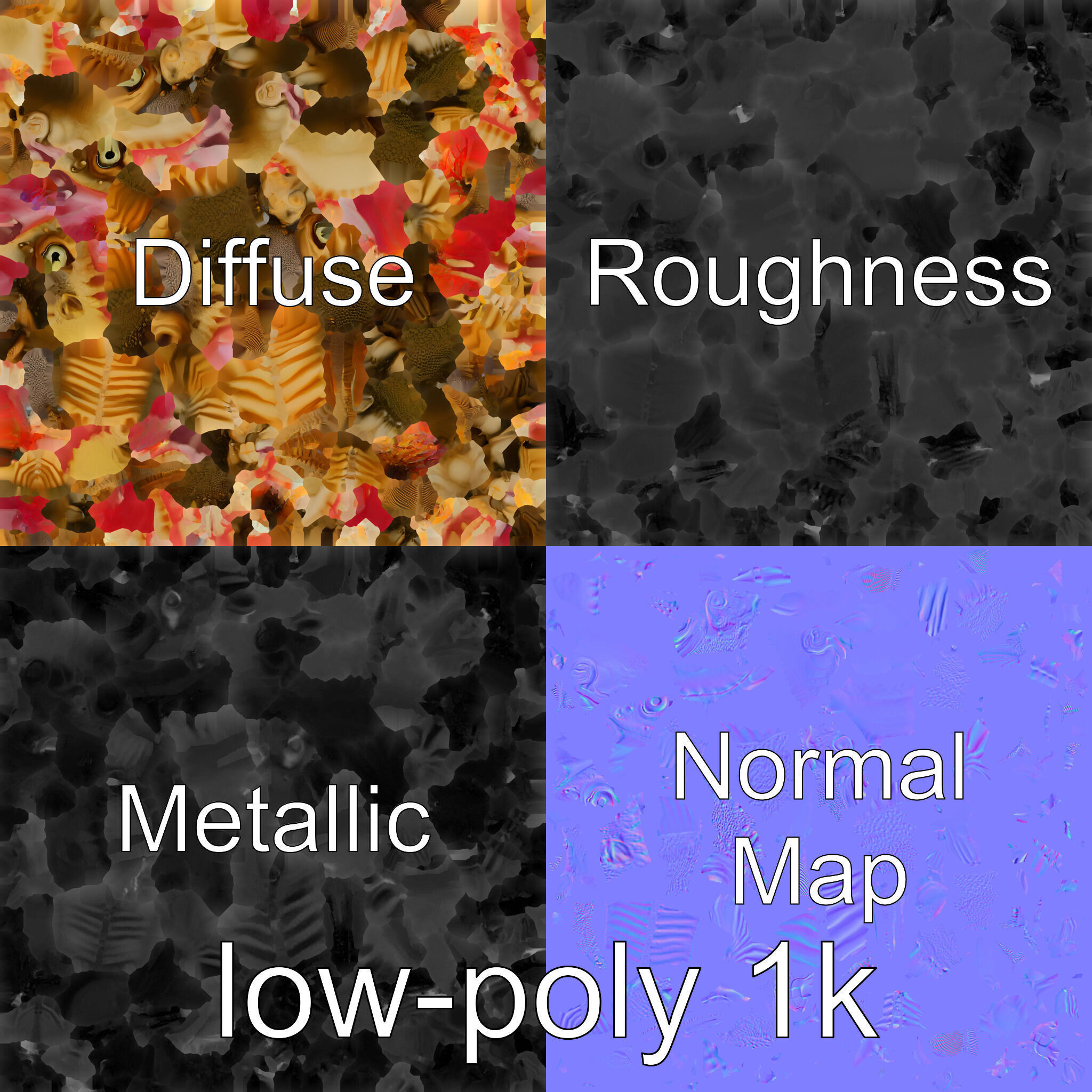 Sarcastic Fringehead Fish Model with Aggressive Expression Low-poly 3D model_30