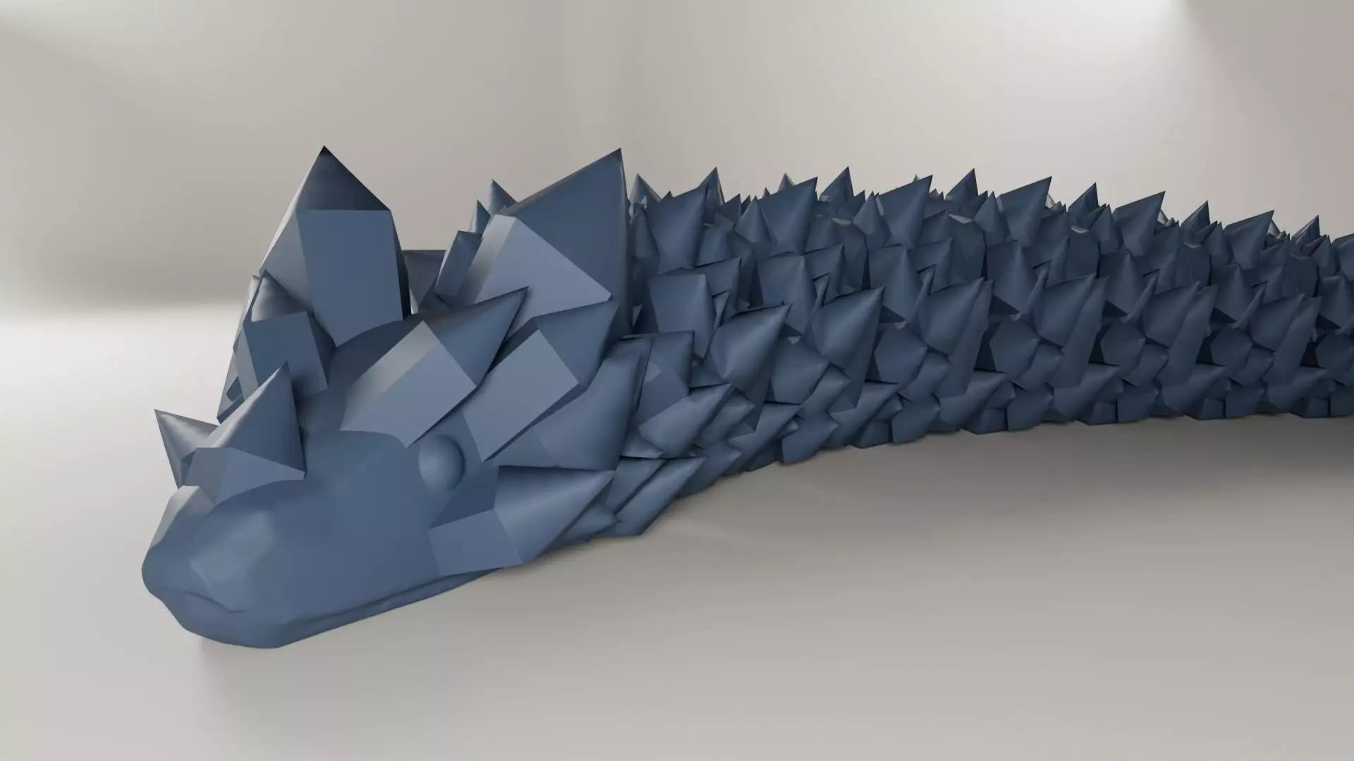 Articulated Crystal Snake 3D print model_0