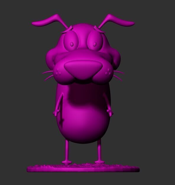 Courage the cowardly Dog 3D print model_2