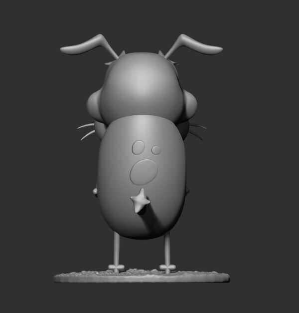 Courage the cowardly Dog 3D print model_3