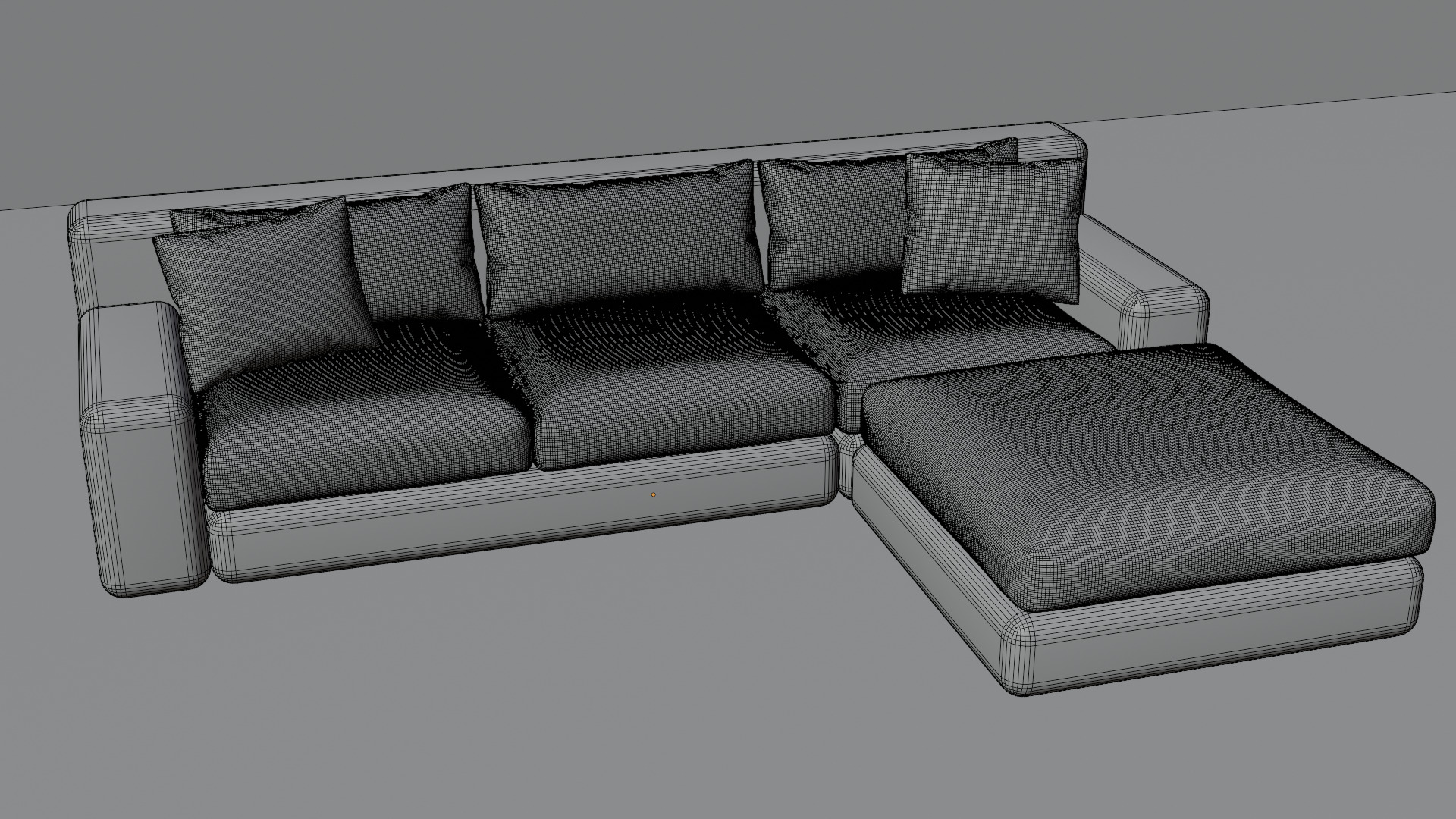 High - Poly Sofa High-Quality 3D Model Free 3D model_20