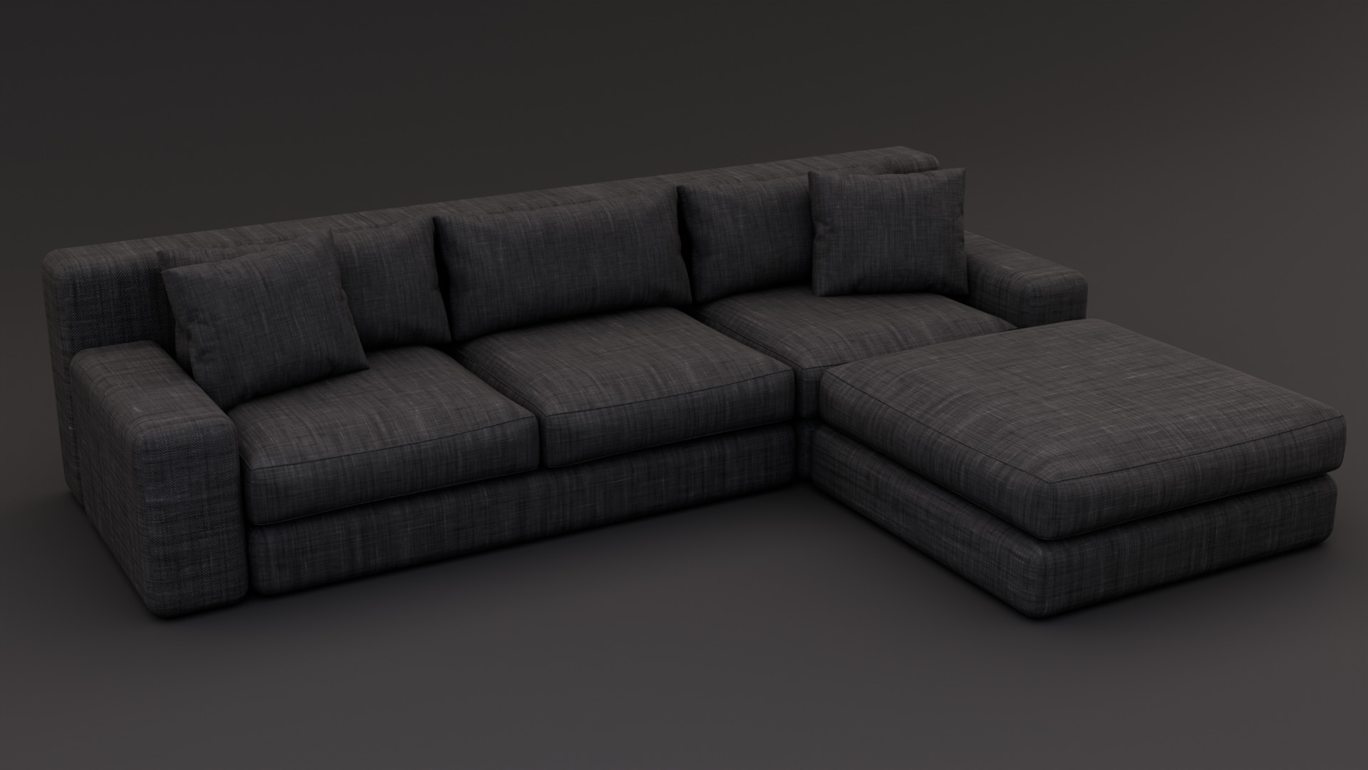 High - Poly Sofa High-Quality 3D Model Free 3D model_1
