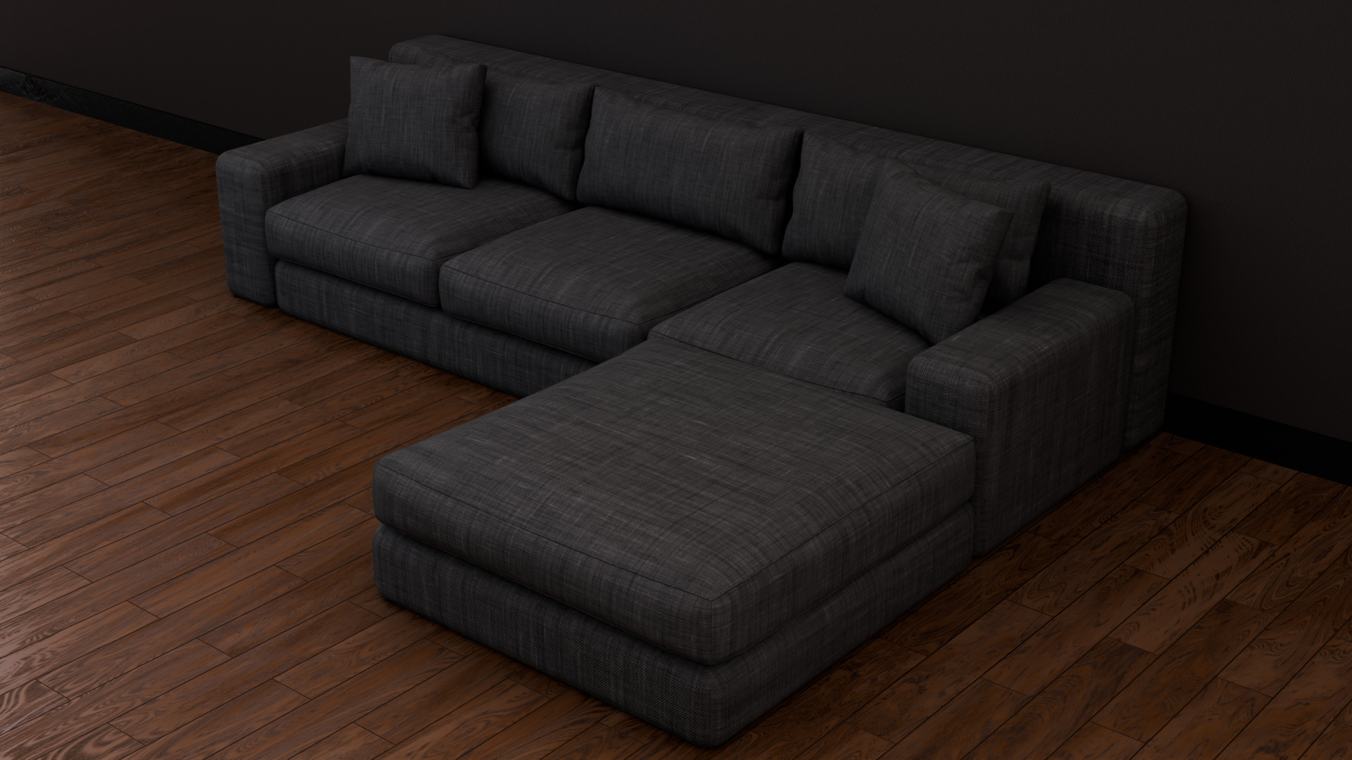 High - Poly Sofa High-Quality 3D Model Free 3D model_9