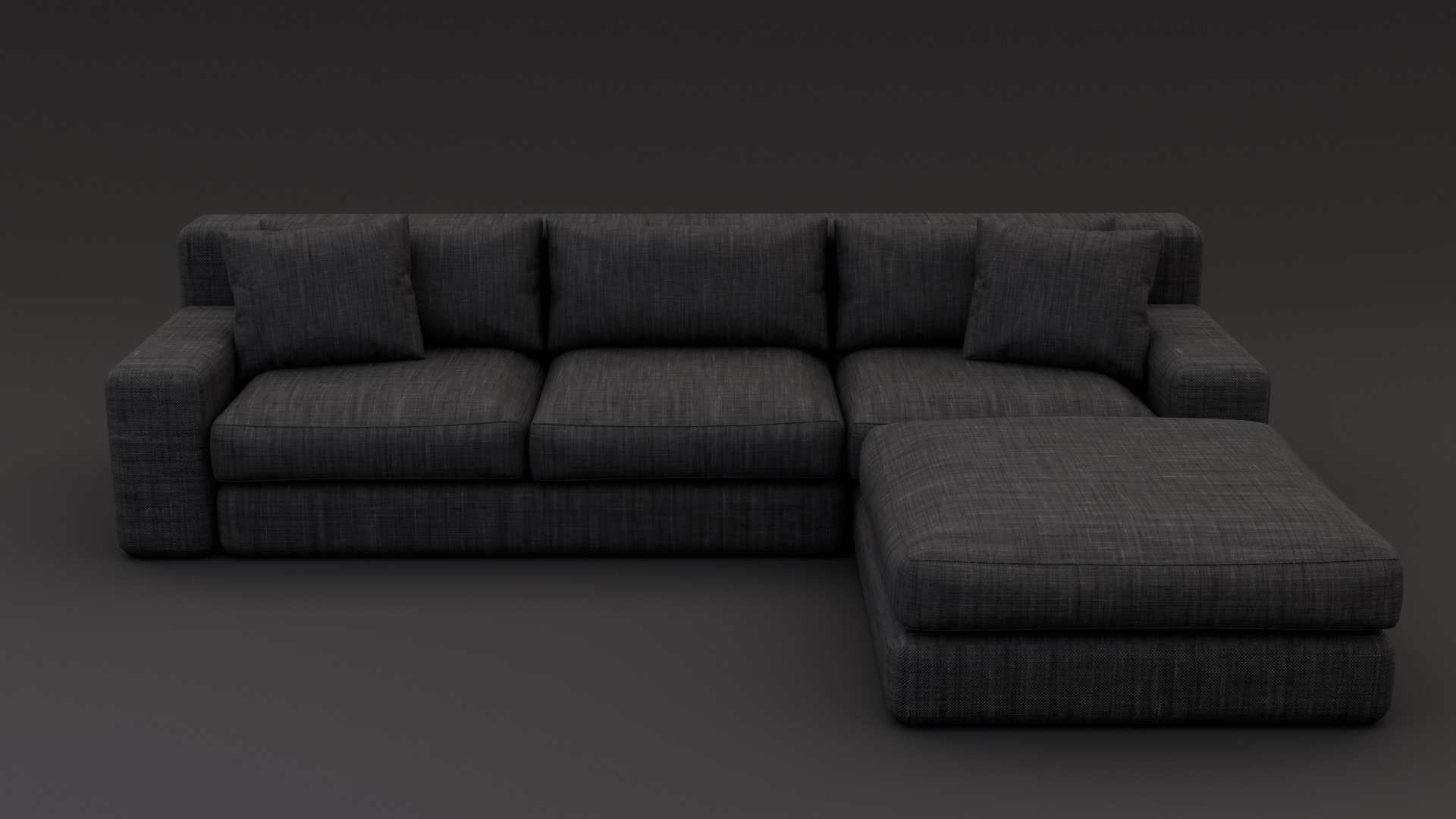 High - Poly Sofa High-Quality 3D Model Free 3D model_2