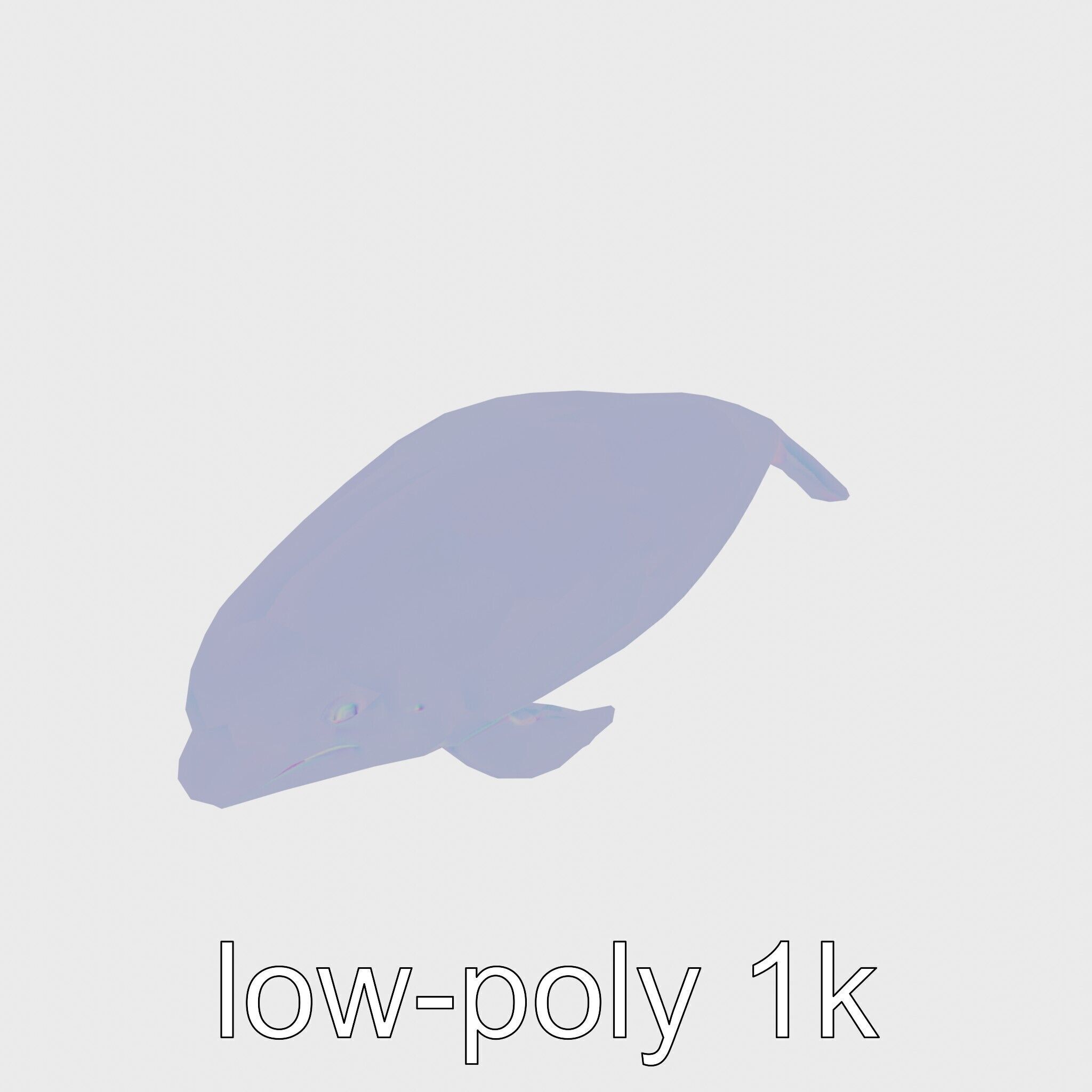 Beluga Whale 3D Model with White Skin and Flexible Neck Low-poly 3D model_21