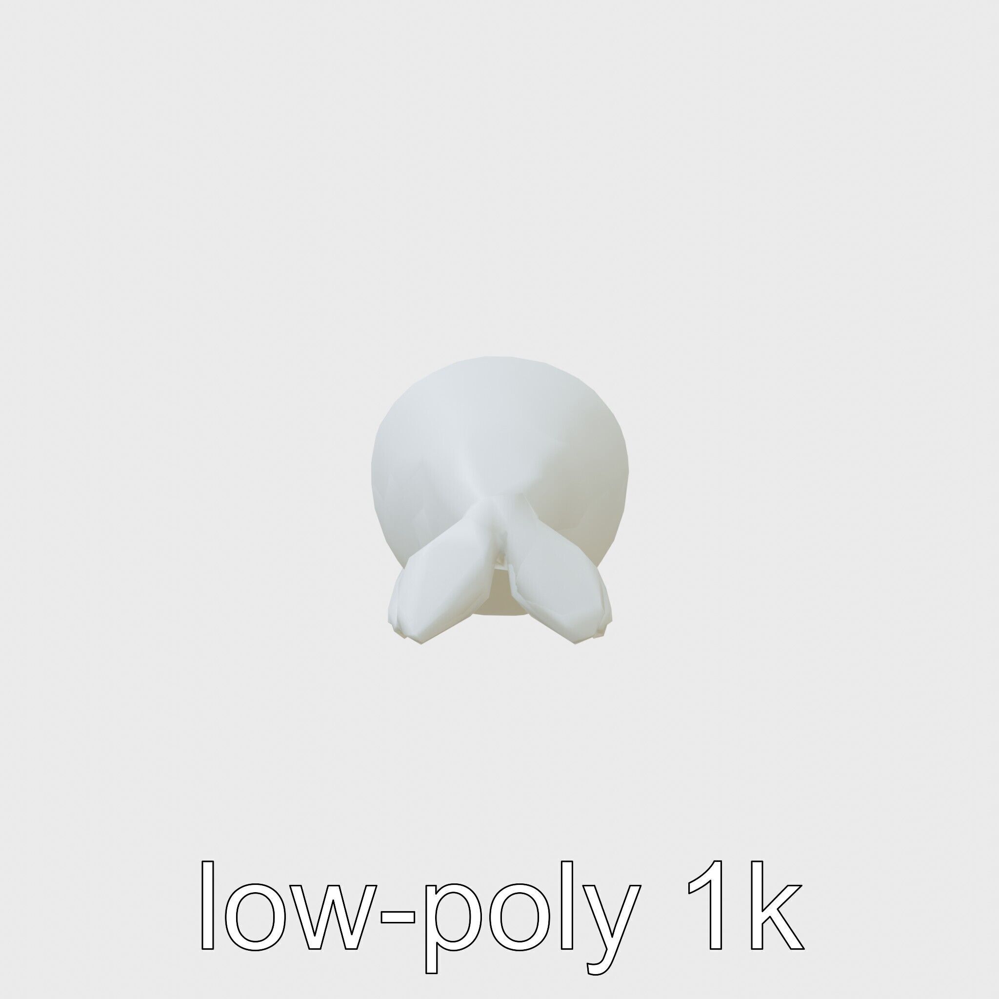 Beluga Whale 3D Model with White Skin and Flexible Neck Low-poly 3D model_4