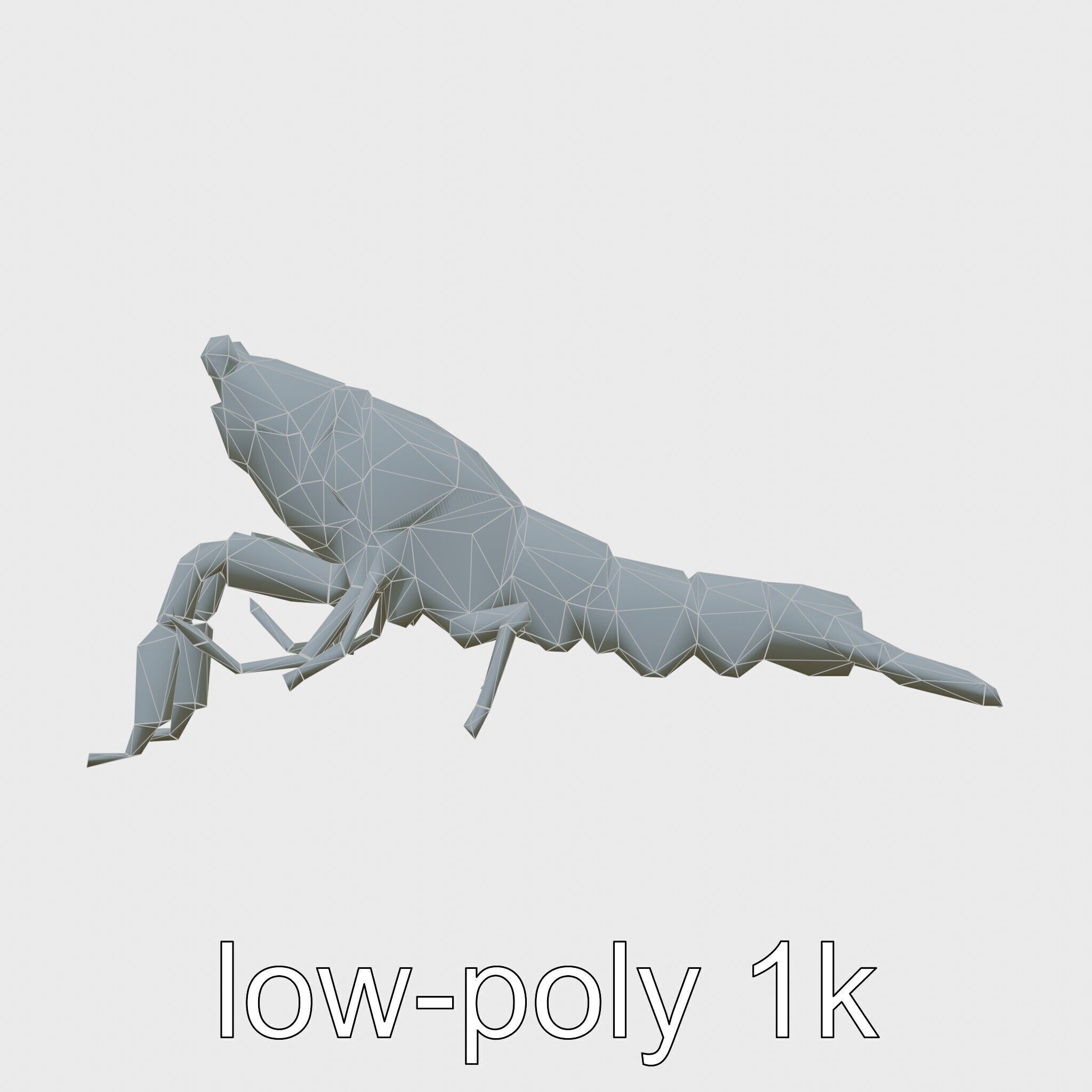 Decorator Crab Model with Camouflage Behavior Low-poly 3D model_19