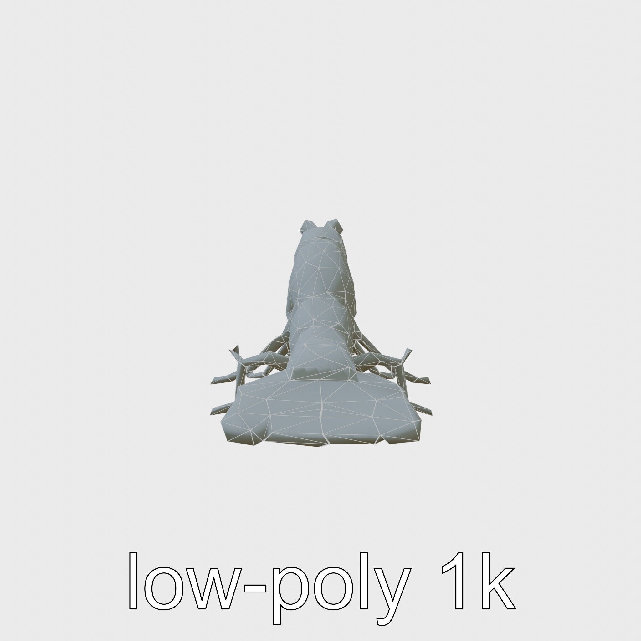 Decorator Crab Model with Camouflage Behavior Low-poly 3D model_7