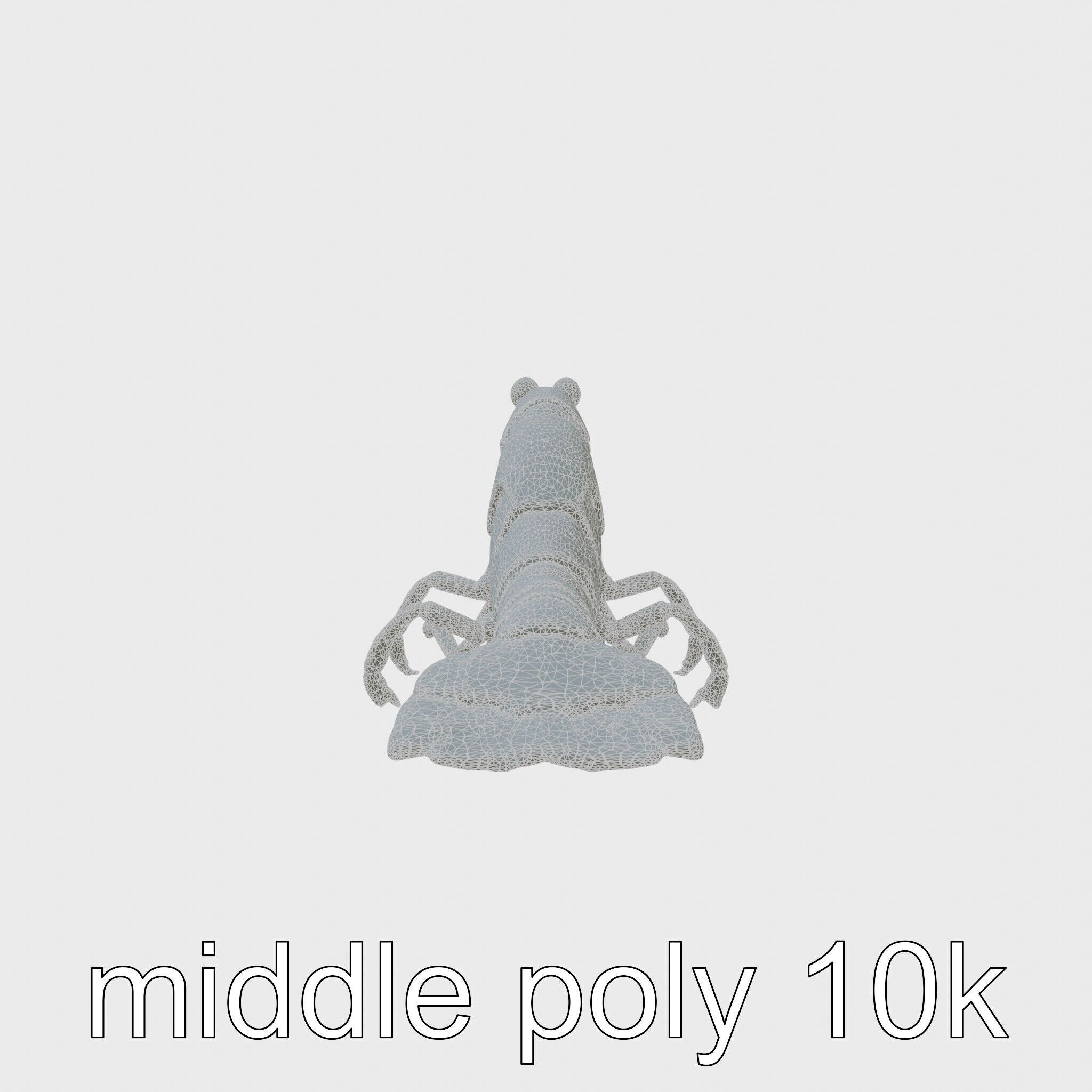 Decorator Crab Model with Camouflage Behavior Low-poly 3D model_5