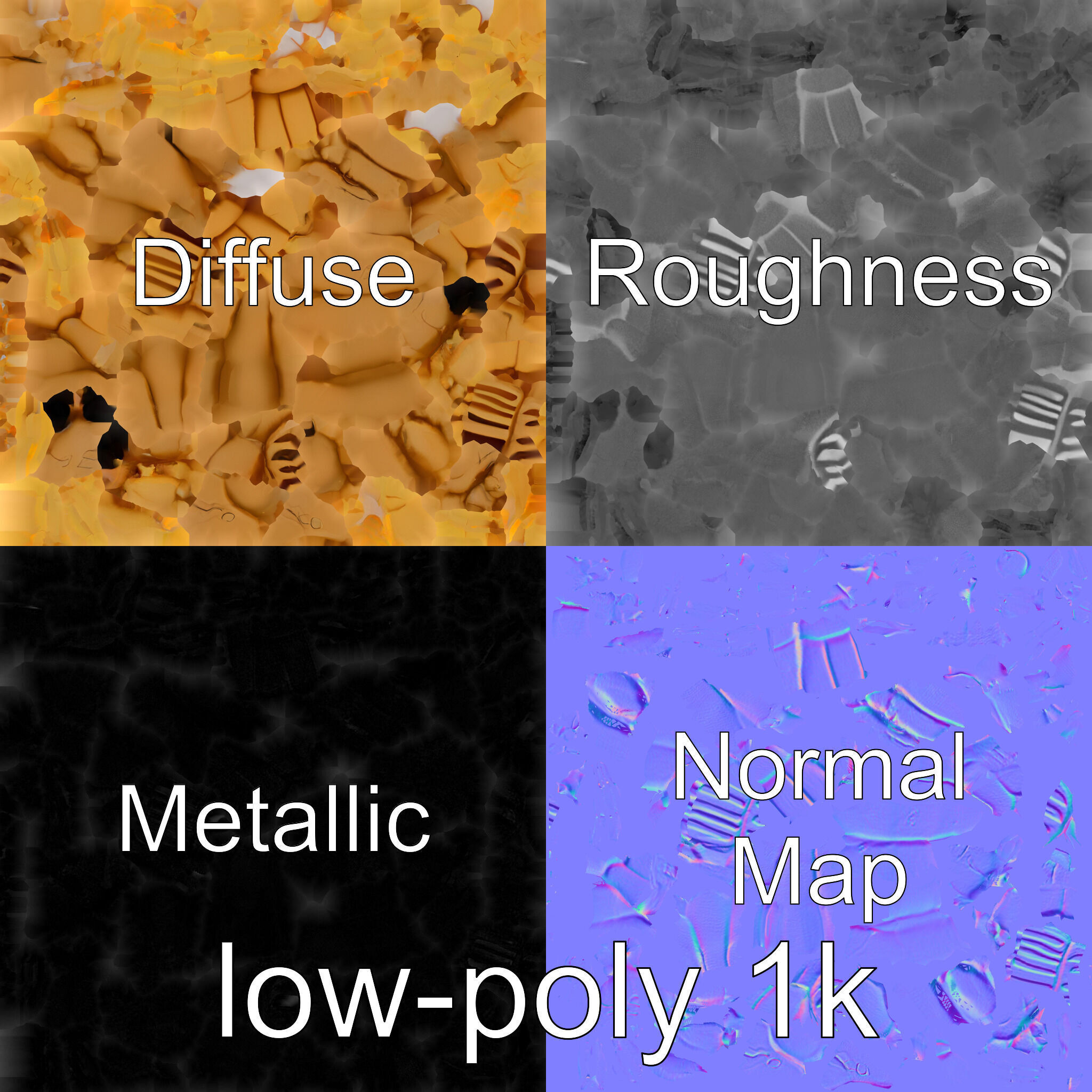 Decorator Crab Model with Camouflage Behavior Low-poly 3D model_29