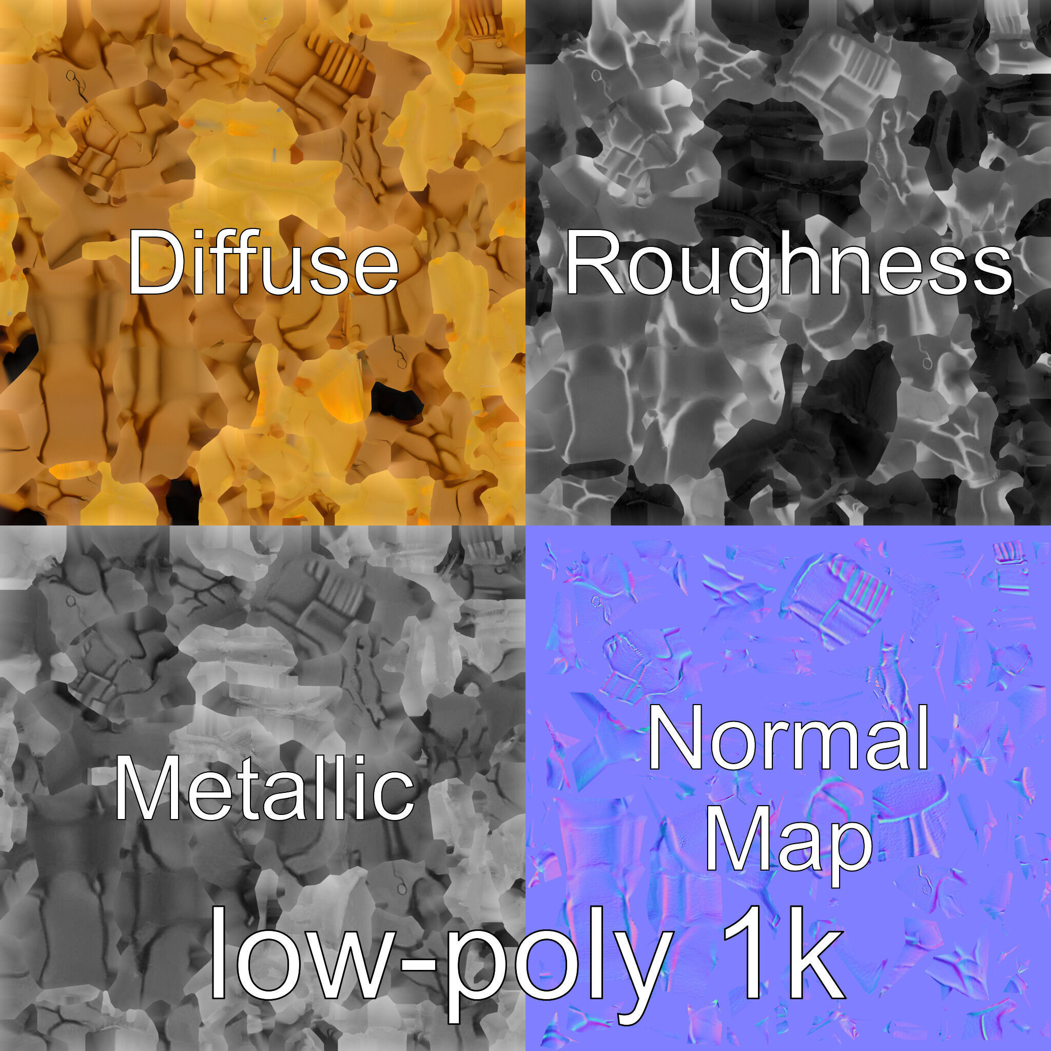 Decorator Crab Model with Camouflage Behavior Low-poly 3D model_1