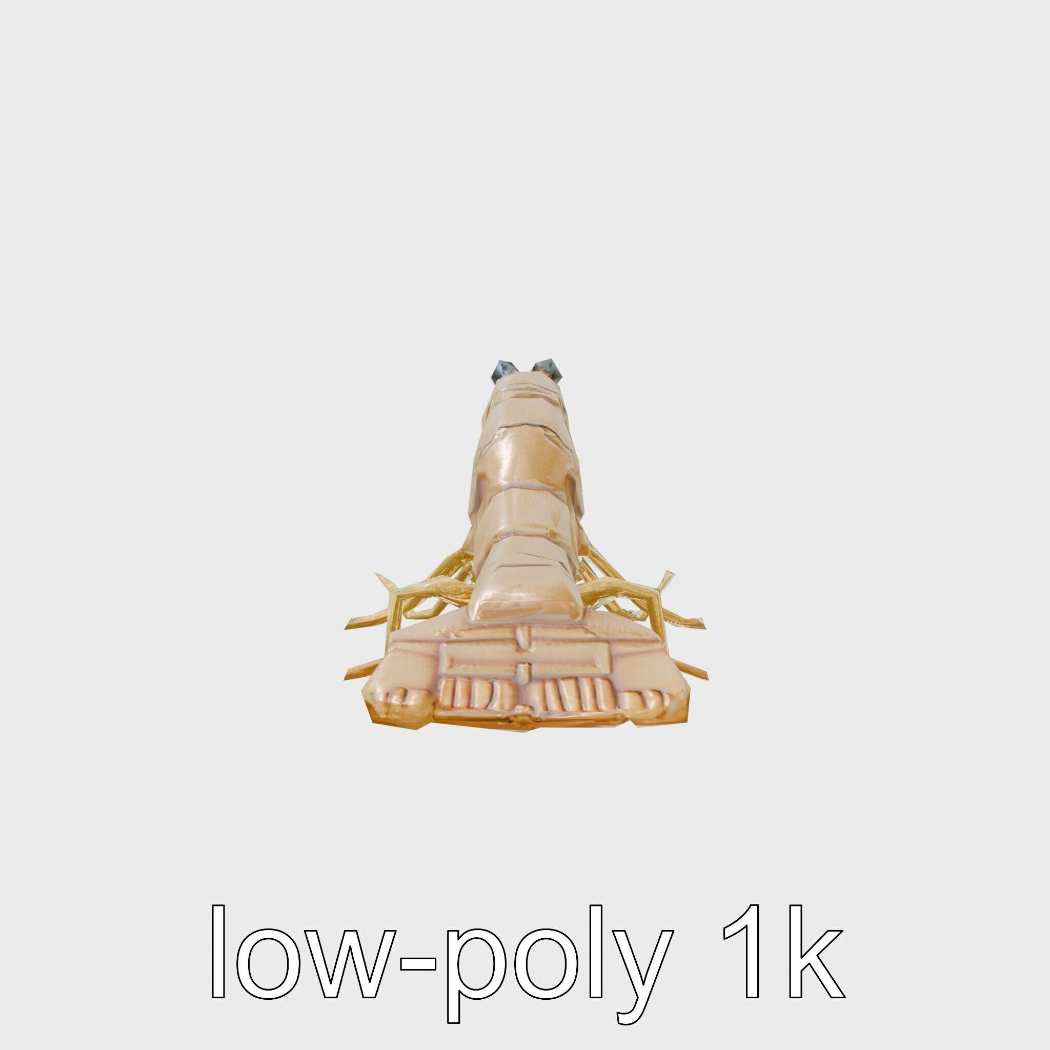 Decorator Crab Model with Camouflage Behavior Low-poly 3D model_4