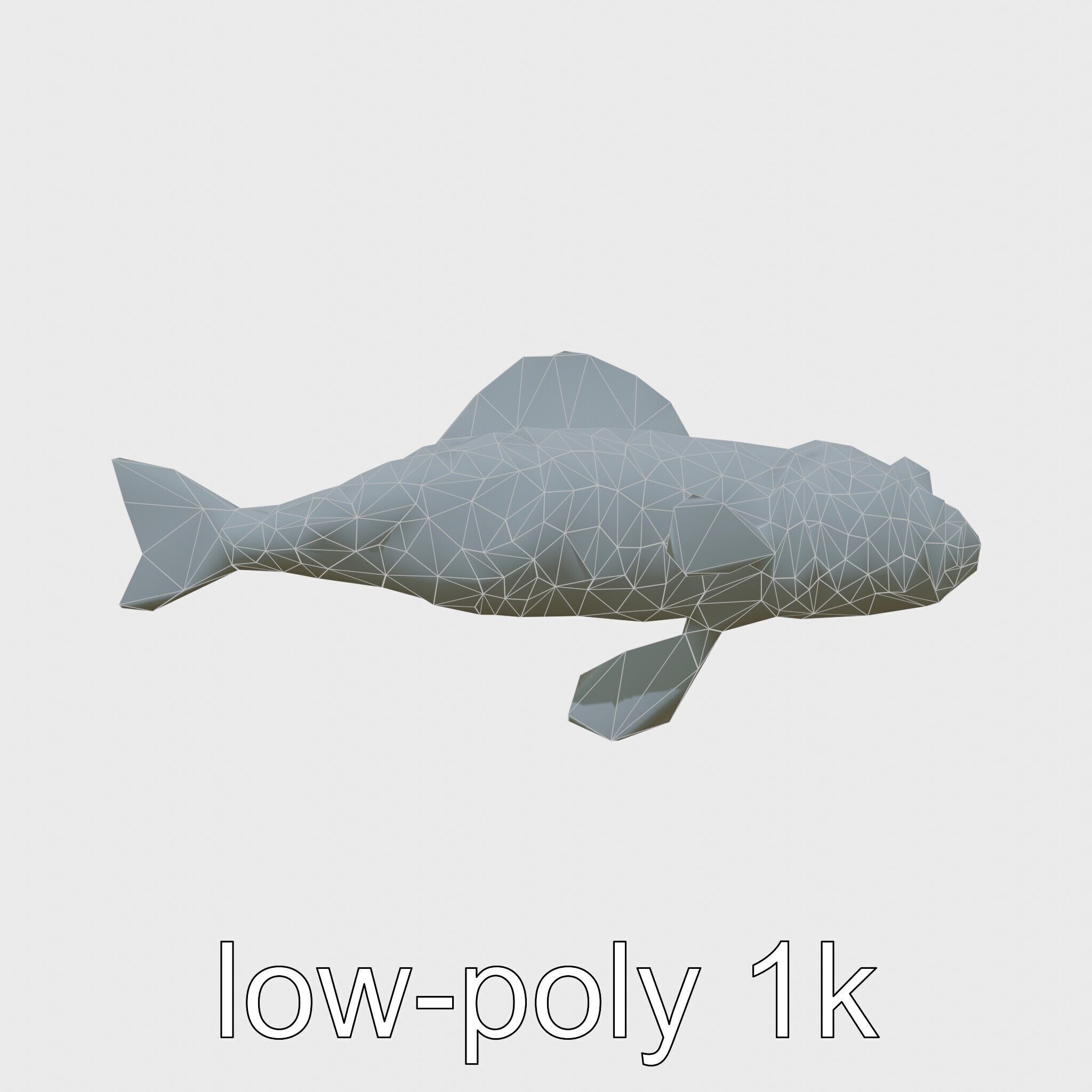 Stonefish Camouflaged Aquatic Creature Model Low-poly 3D model_11