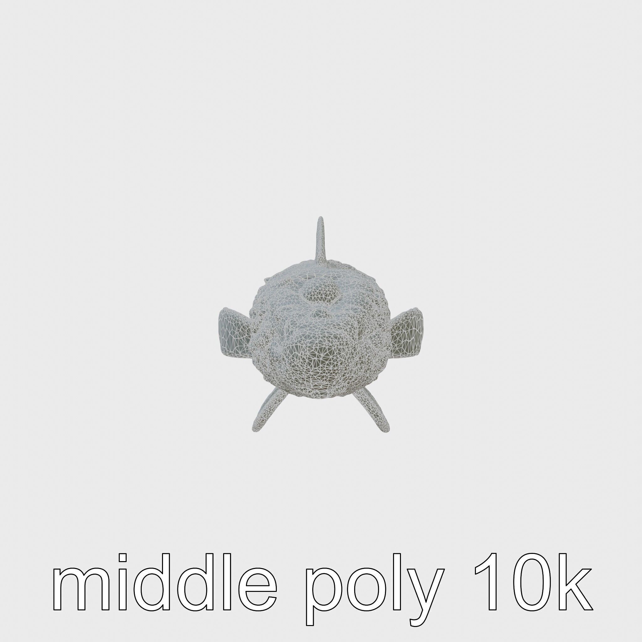 Stonefish Camouflaged Aquatic Creature Model Low-poly 3D model_15