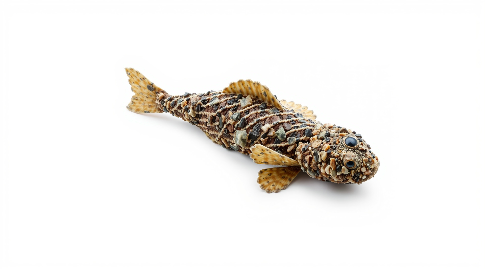 Stonefish Camouflaged Aquatic Creature Model Low-poly 3D model_3