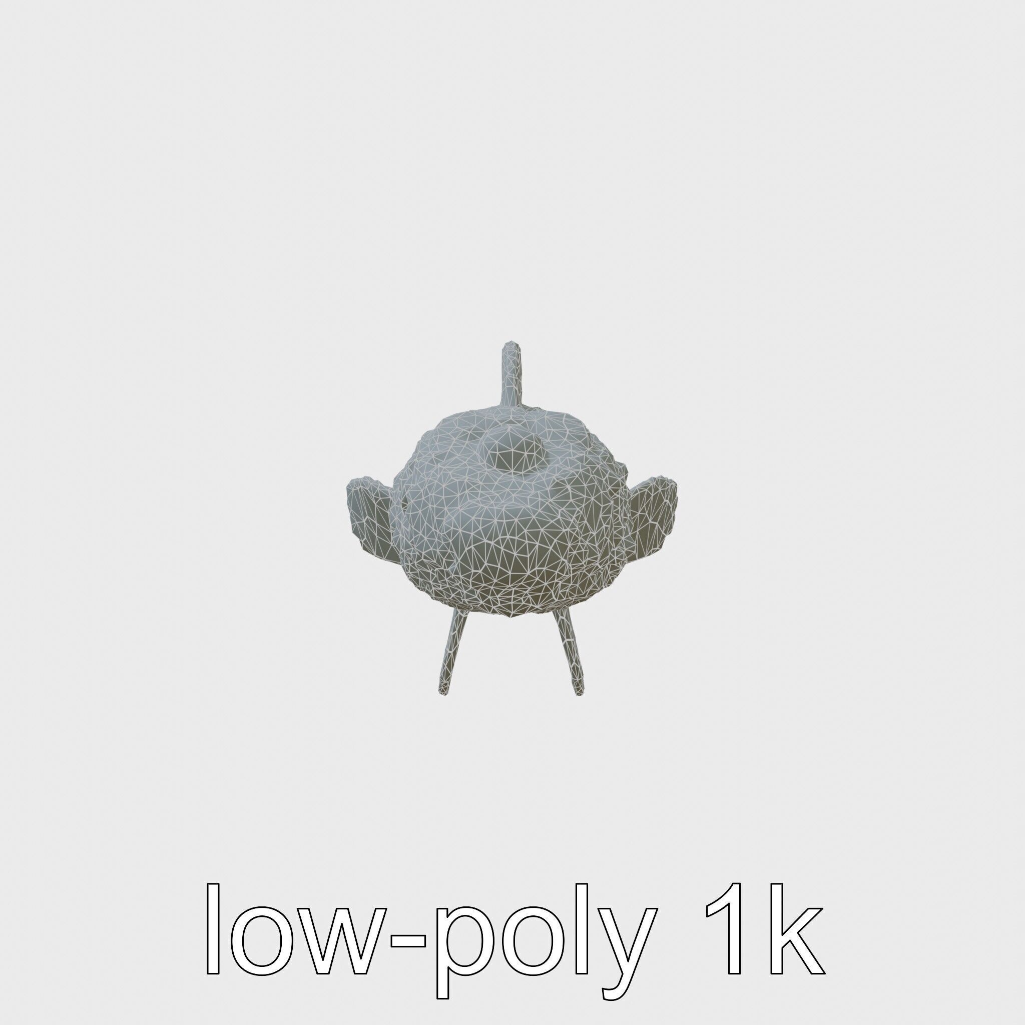 Stonefish Camouflaged Aquatic Creature Model Low-poly 3D model_6