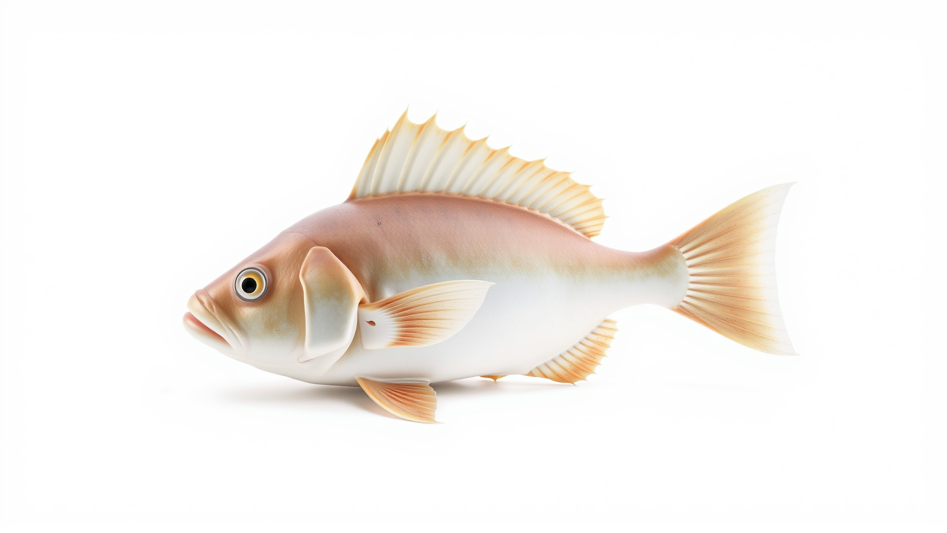 Ocean Sunfish With Flattened Body and Large Fins 3D Model Low-poly 3D model_3