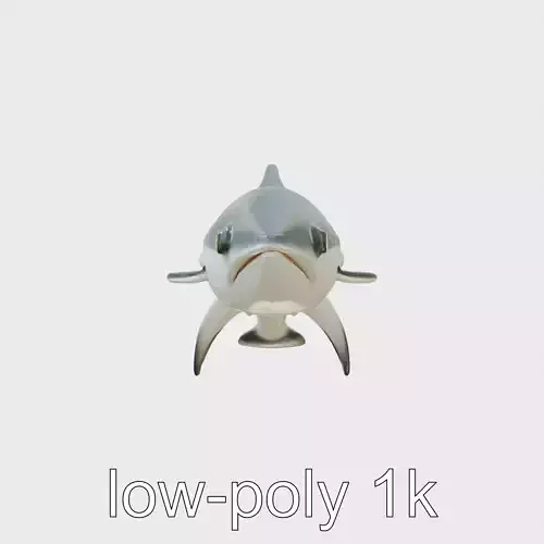 Vaquita Marine Mammal Model Critically Endangered Low-poly 3D model