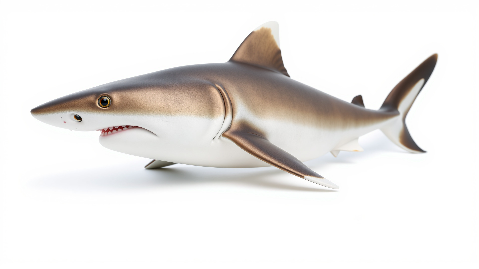 Whitetip Reef Shark 3D Model with White-Tipped Fins Low-poly 3D model_3