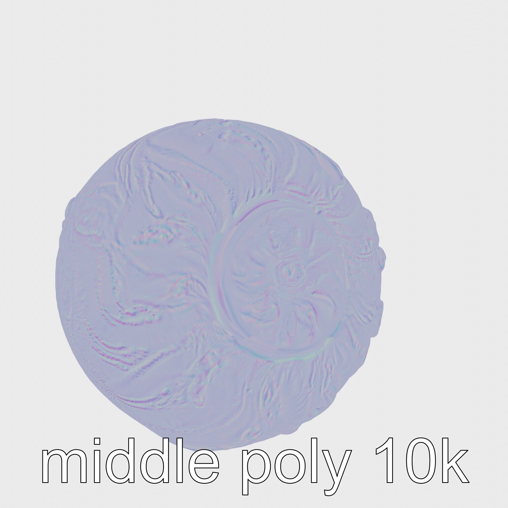 Chambered Nautilus Shell with Intricate Spirals 3D Model Low-poly 3D model_21