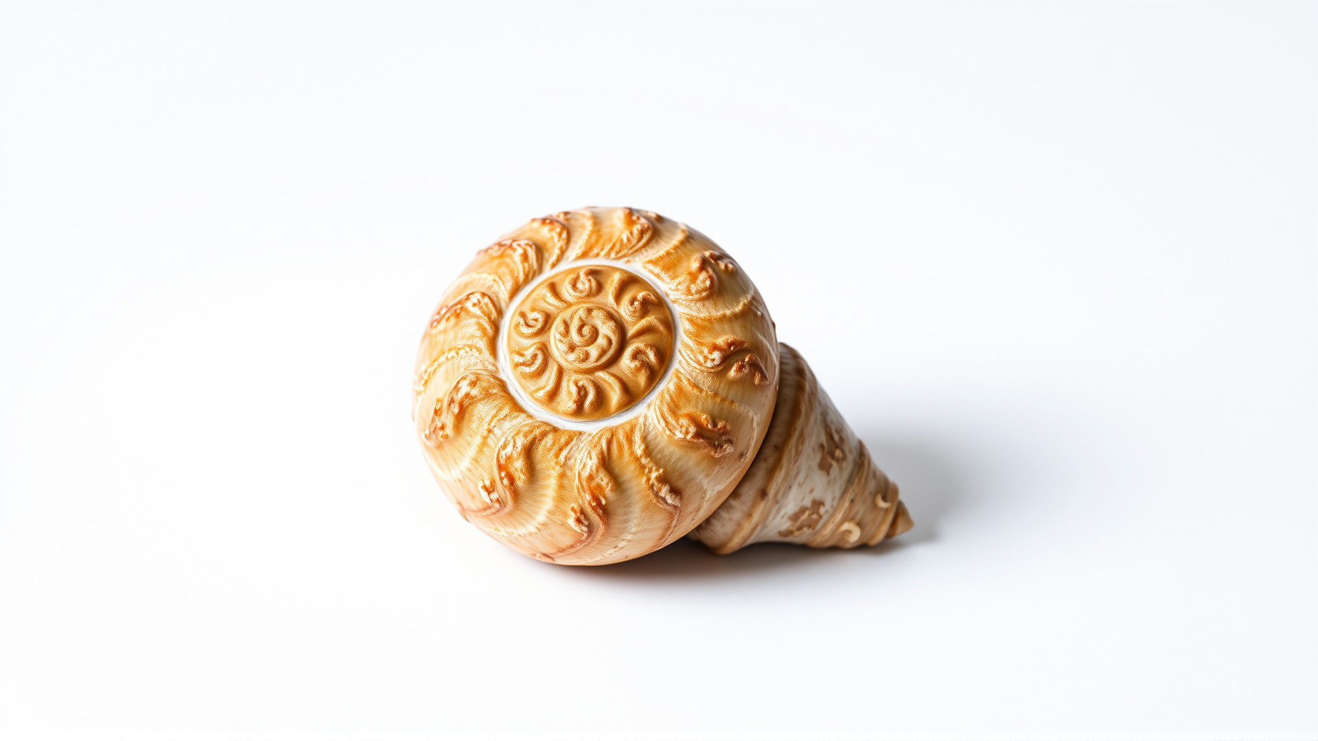 Chambered Nautilus Shell with Intricate Spirals 3D Model Low-poly 3D model_3