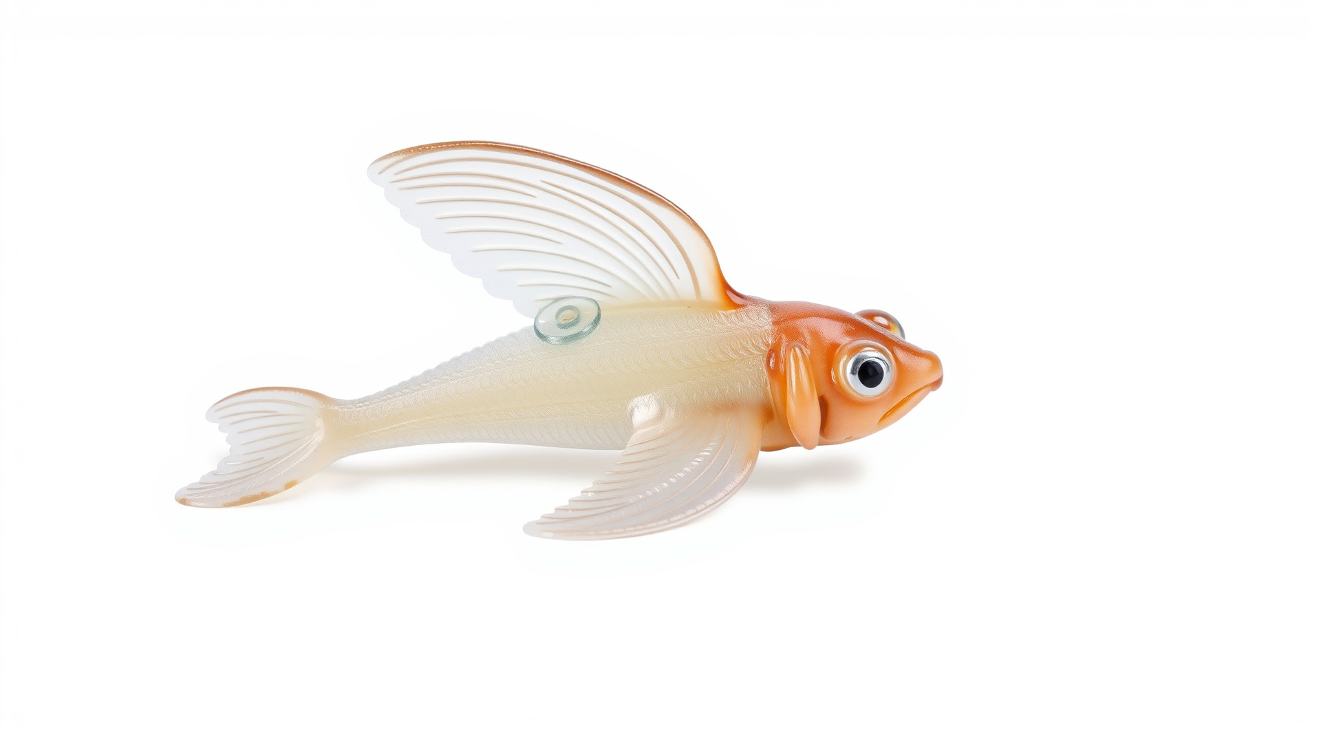 Sea Angel Model with Translucent Wing Design Low-poly 3D model_3