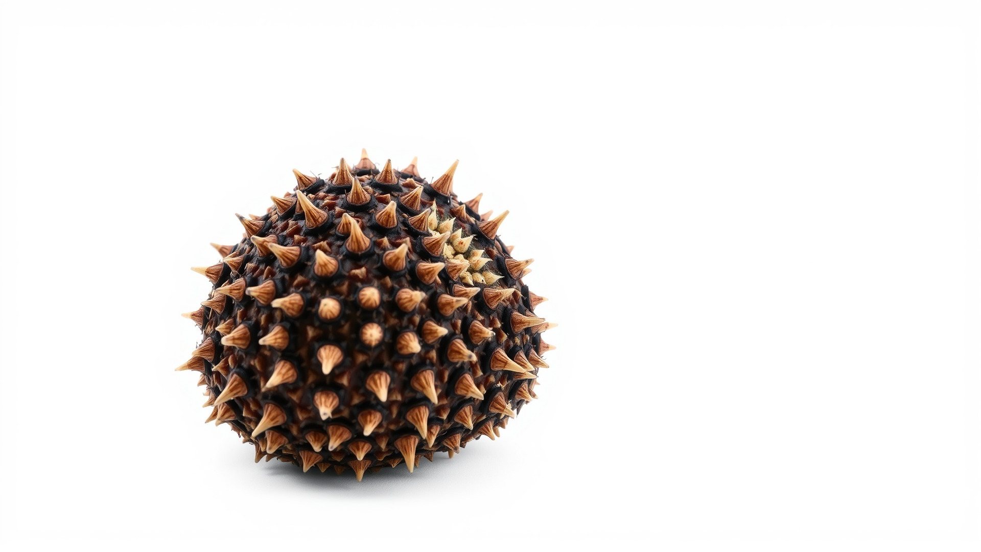 Pencil Urchin Model with Cylindrical Spines Low-poly 3D model_3