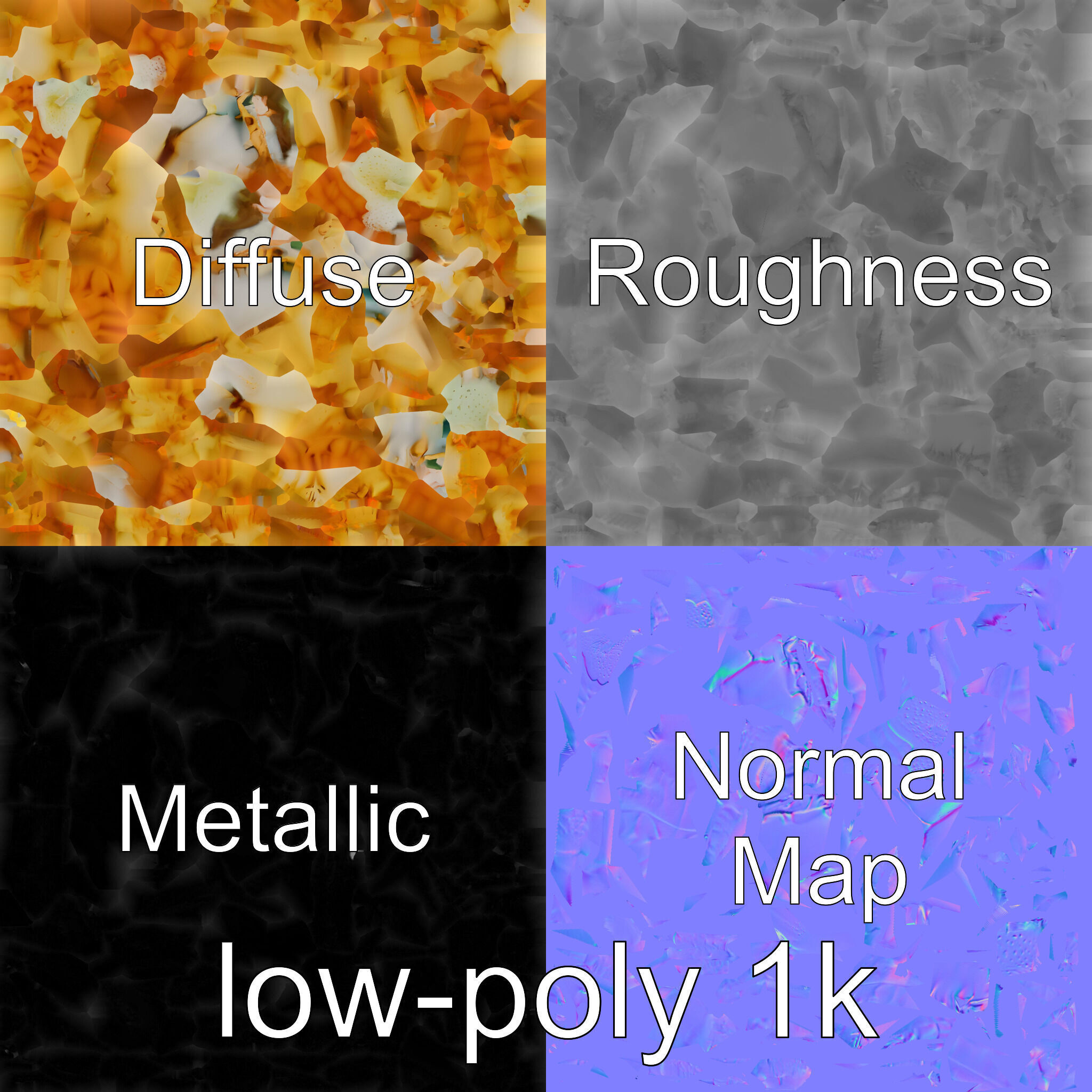 Porcelain Crab 3D Model with Detailed Anatomy Low-poly 3D model_1